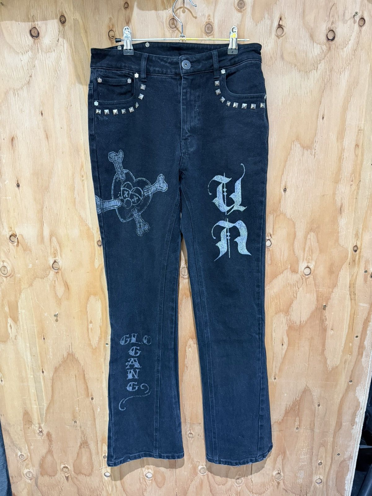 Ed Hardy × Glo Gang × Unknown London Ed hardy Glo Unknown Denim Size US 28 / EU 44 - 3 Thumbnail