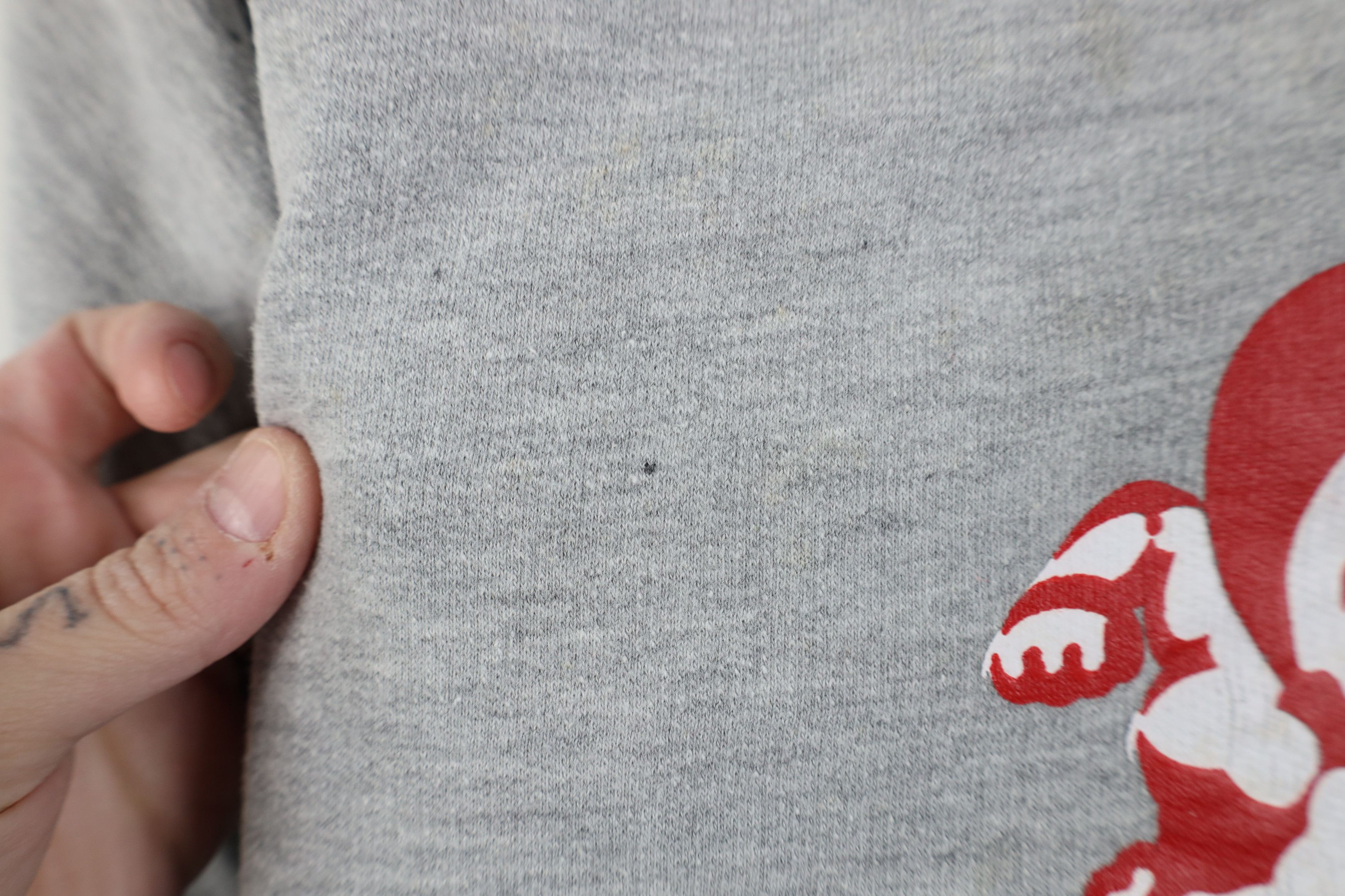 Vintage Vintage 90s Spell Out Ohio State University Hoodie Gray Size XXL / US 16-18 / IT 52-54 - 7 Thumbnail