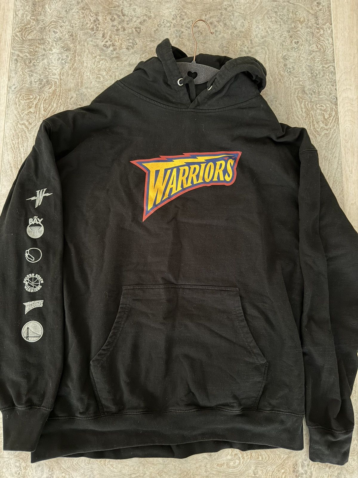 Mitchell & Ness Golden State Warriors Mitchell & Ness Black Pullover Hoodie Size US XXL / EU 58 / 5 - 3 Thumbnail