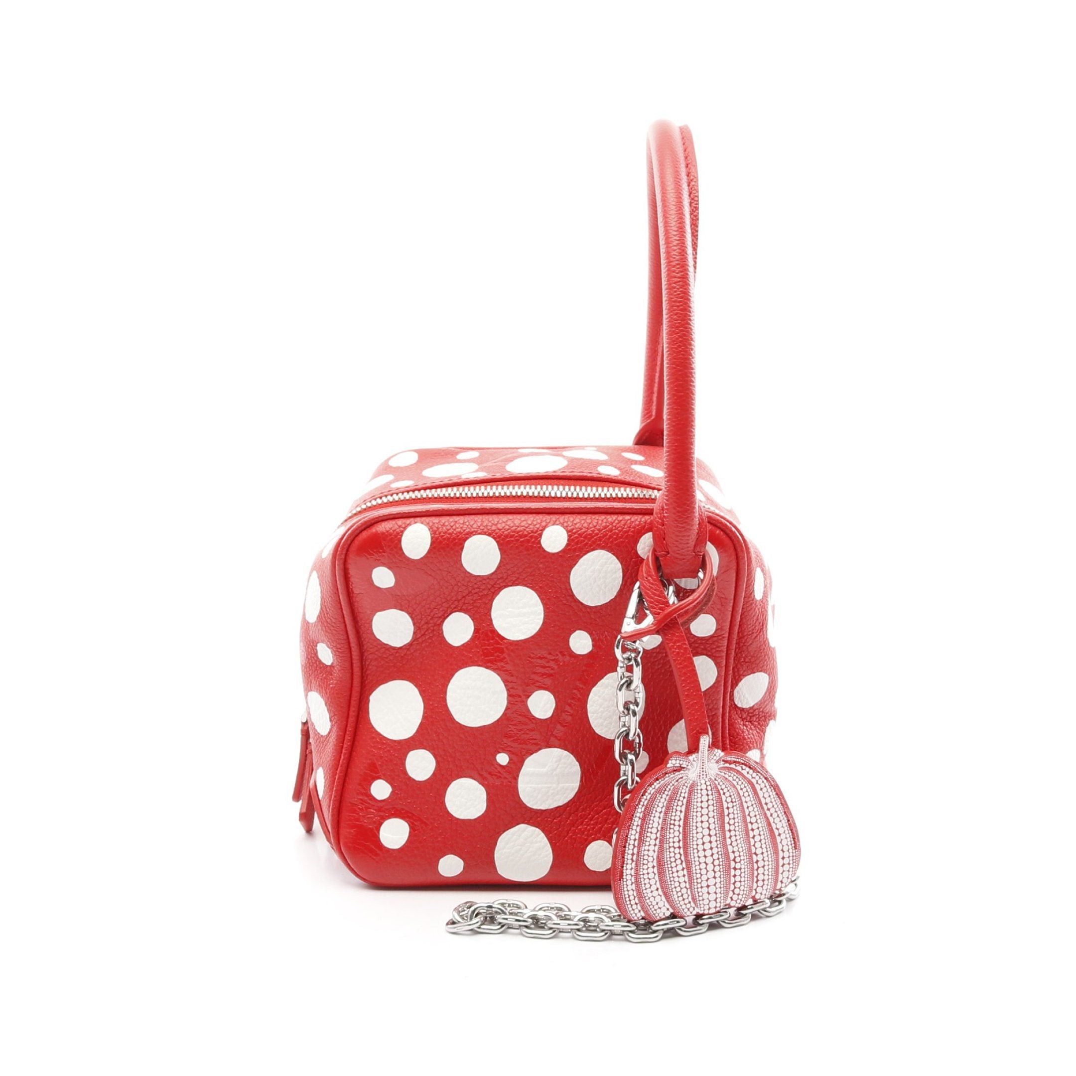 Louis Vuitton Louis Vuitton Louis Vuitton * Yayoi Kusama Monogram Empreinte Handbag Leather Red White Size ONE SIZE - 1 Thumbnail