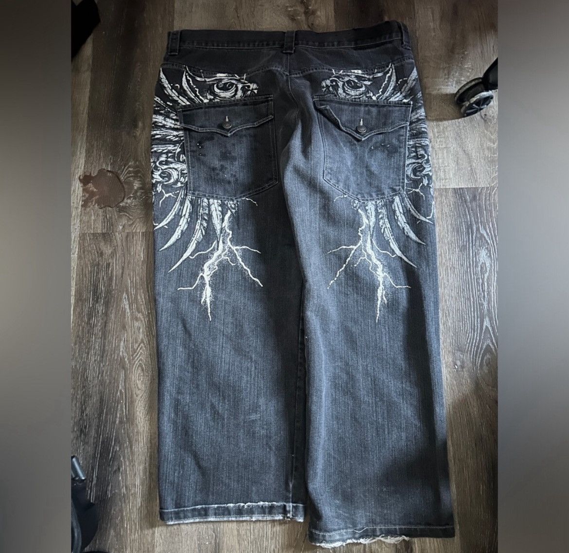 Affliction Raw blue lightning jeans Size US 42 / EU 58 - 2 Thumbnail
