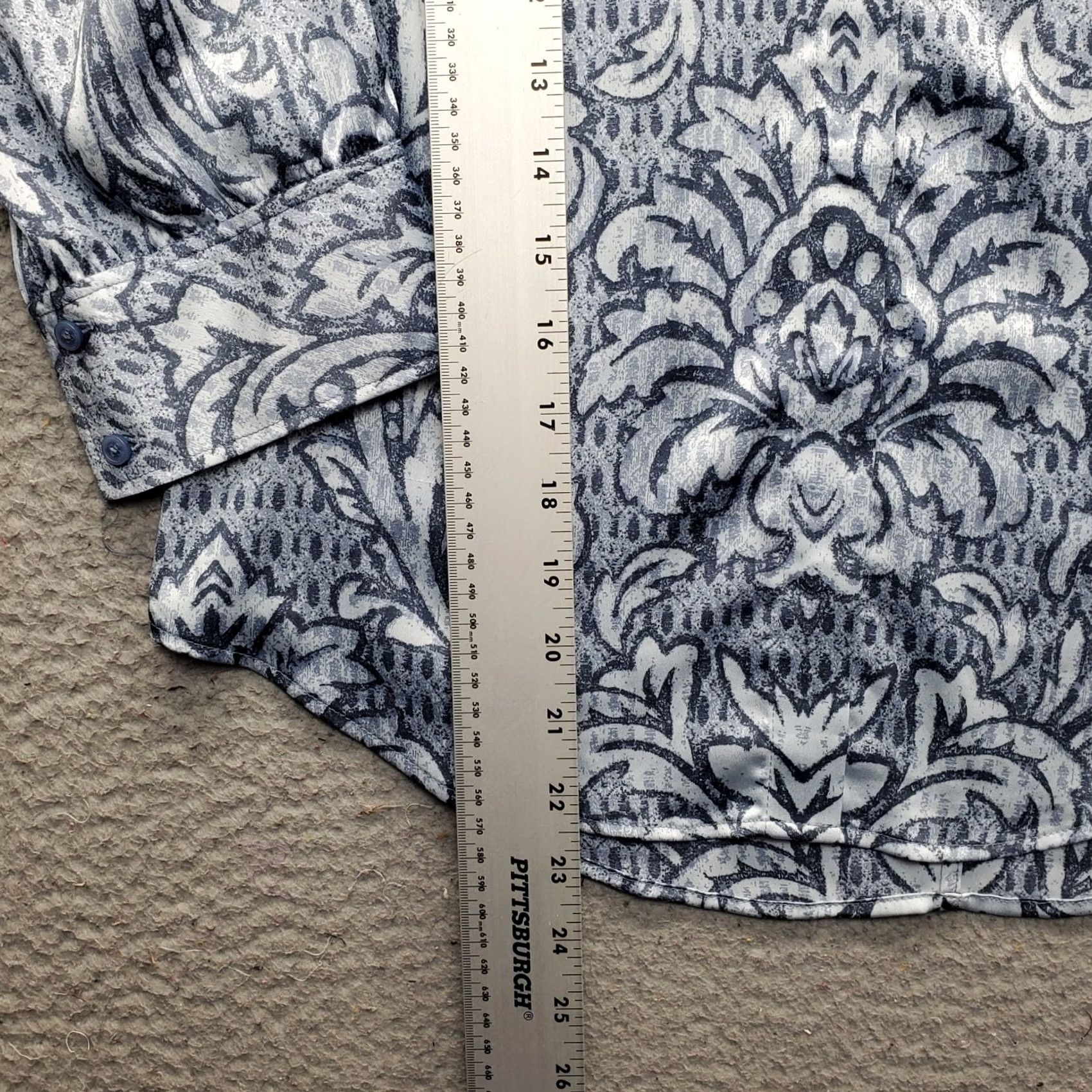 White House Black Market White House Black Market Blouse Womens Size 6 Damask Button Front Shacket? Size M / US 6-8 / IT 42-44 - 3 Thumbnail