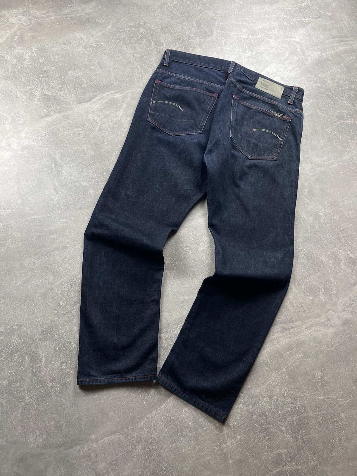 G-Star G-Star RAW Selvedge Denim Jeans Dark Indigo Made in Italy Size US 33 - 1 Thumbnail