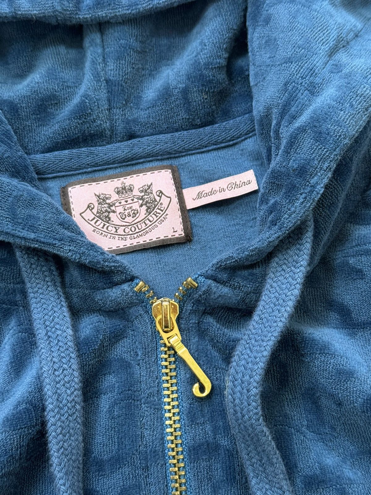 Juicy Couture × Vintage VINTAGE JUICY COUTURE 2000s VELOUR MONOGRAM TRACKSUIT Size L / US 10 / IT 46 - 5 Thumbnail