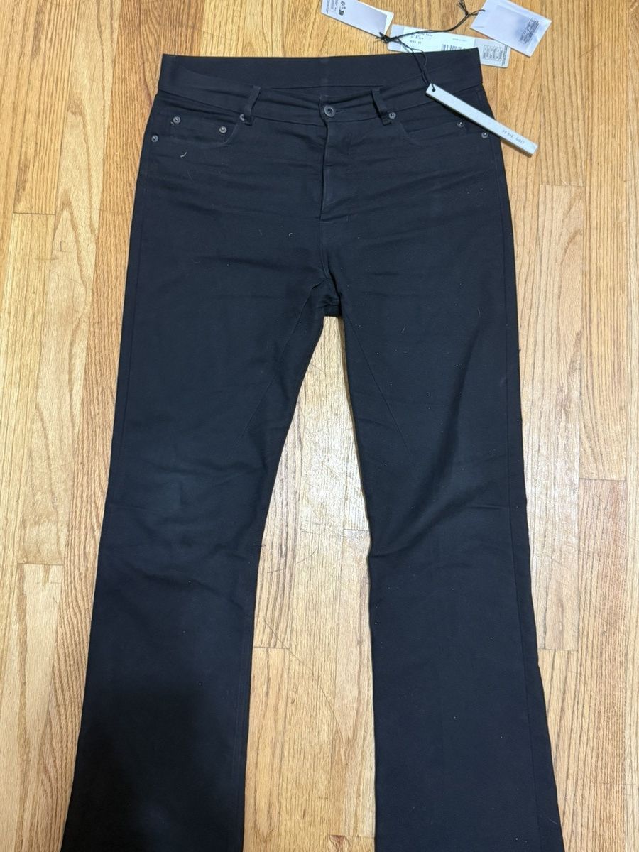 フレアシルエット♪【RICK OWENS】 Jim Cut ジーンズ Rick Owens DRKSHDW Black Porterville Jim Cut Jeans Rick