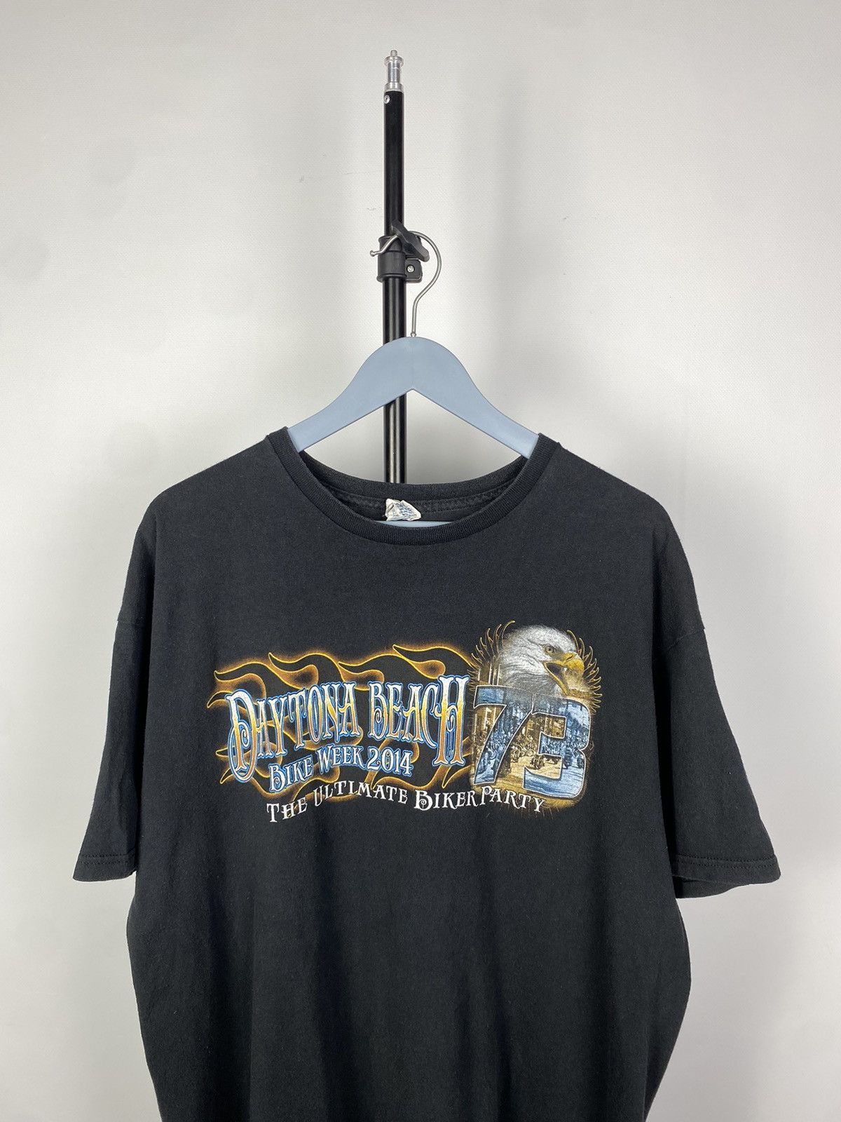 Harley Davidson × Vintage × West Coast Choppers Vintage 2014 Daytona Beach Bike Week T Shirt Size US L / EU 52-54 / 3 - 3 Thumbnail