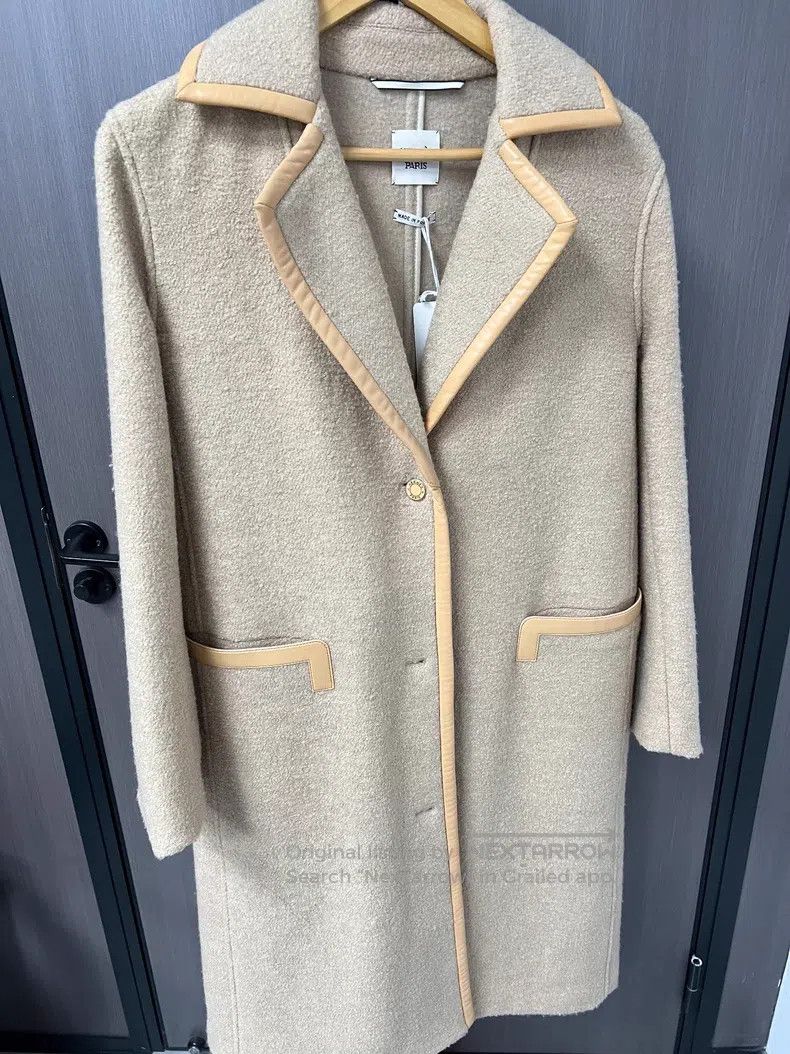 Hermes Hermes Beige Wool Coat, 72% Wool + 15% Cashmere, Leather P Size XS / US 0-2 / IT 36-38 - 1 Thumbnail