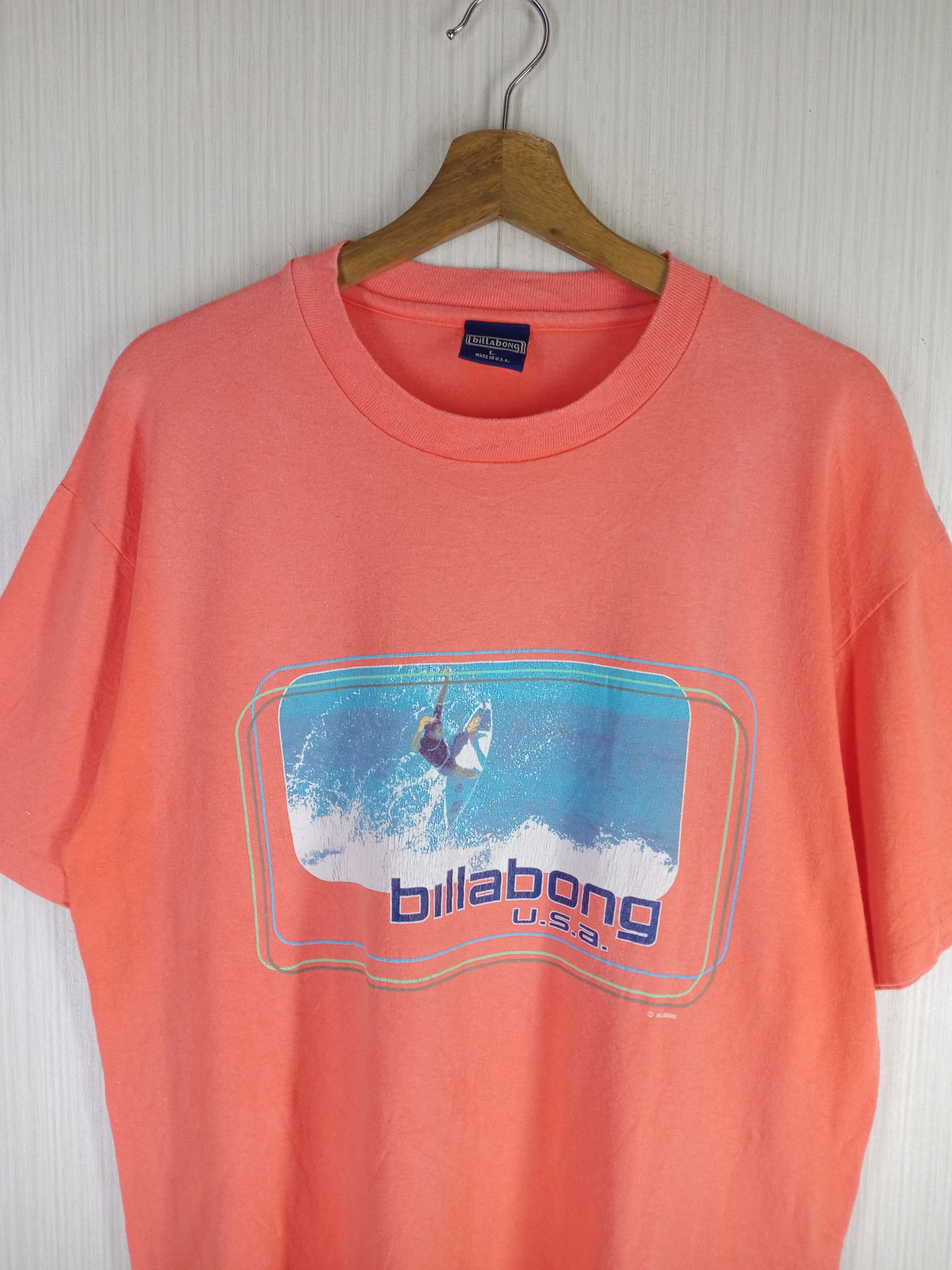 Billabong × Surf Style × Vintage Rare Vintage 90s Billabong USA Tshirt — free download