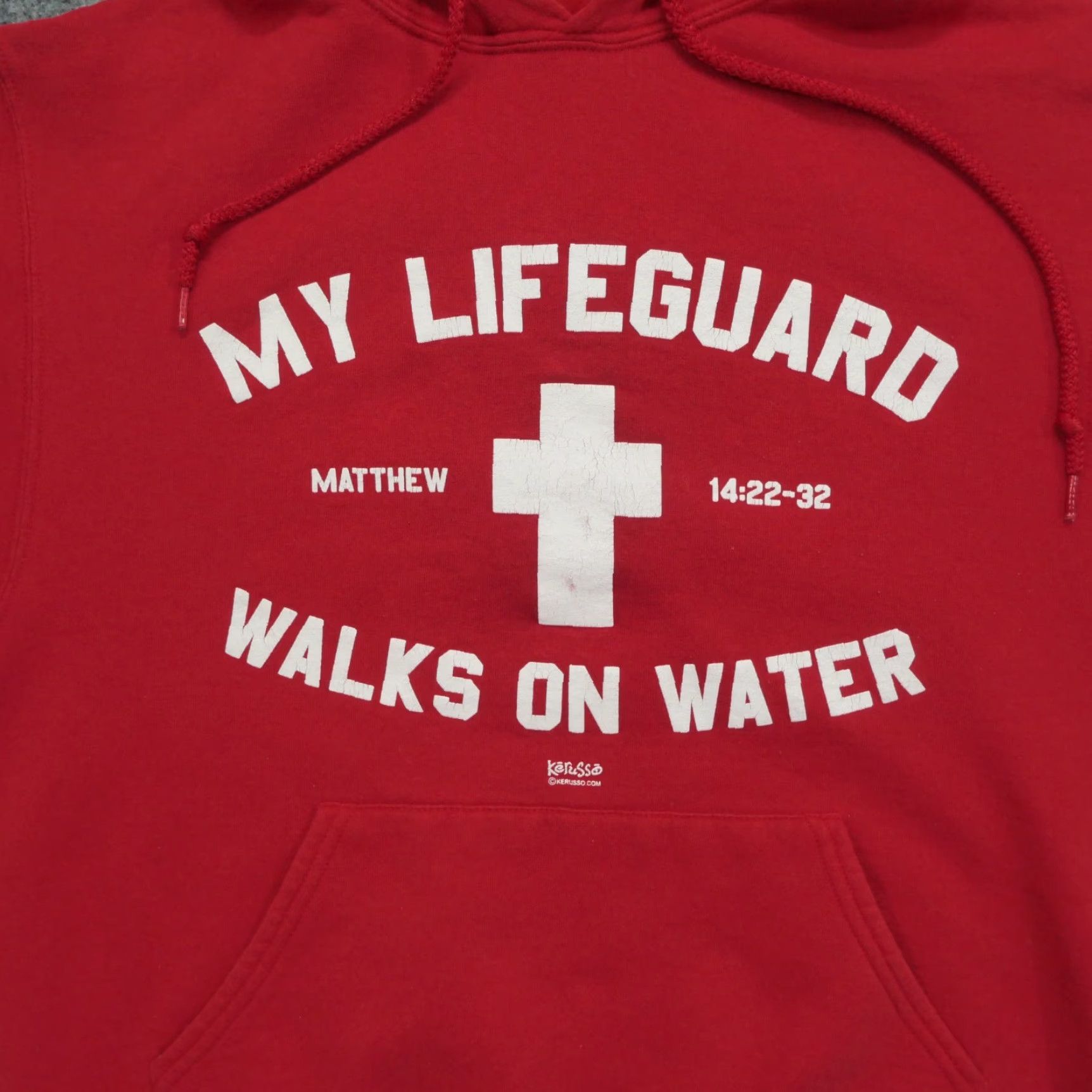 Alife VINTAGE Kerusso Hoodie Mens Pullover Hooded Red M Size US M / EU 48-50 / 2 - 2 Thumbnail