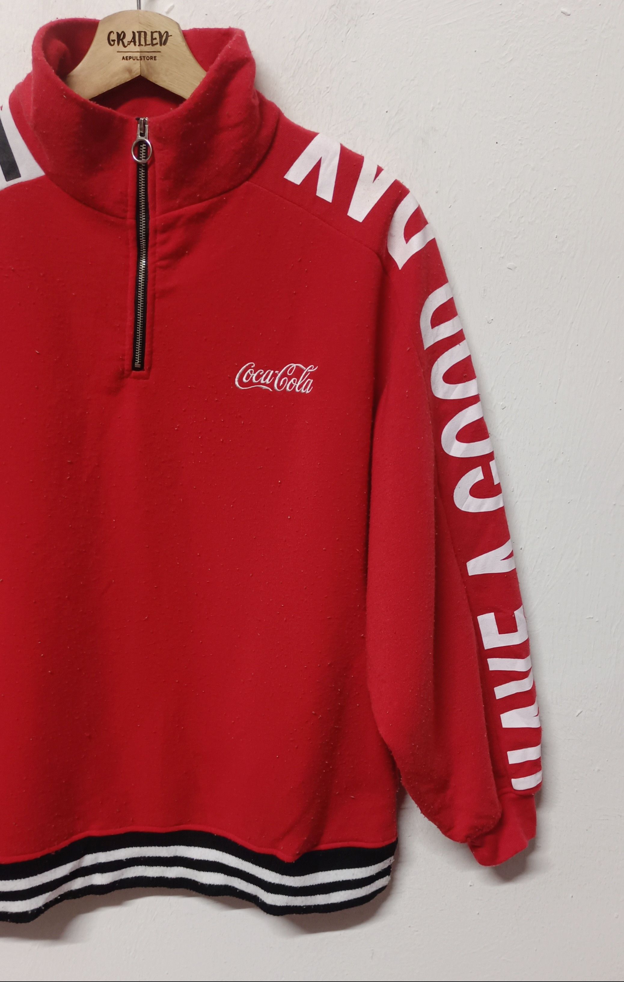 Coca Cola Coca Cola " Have A Good Day" Half Zipper Jacket Size US L / EU 52-54 / 3 - 5 Thumbnail