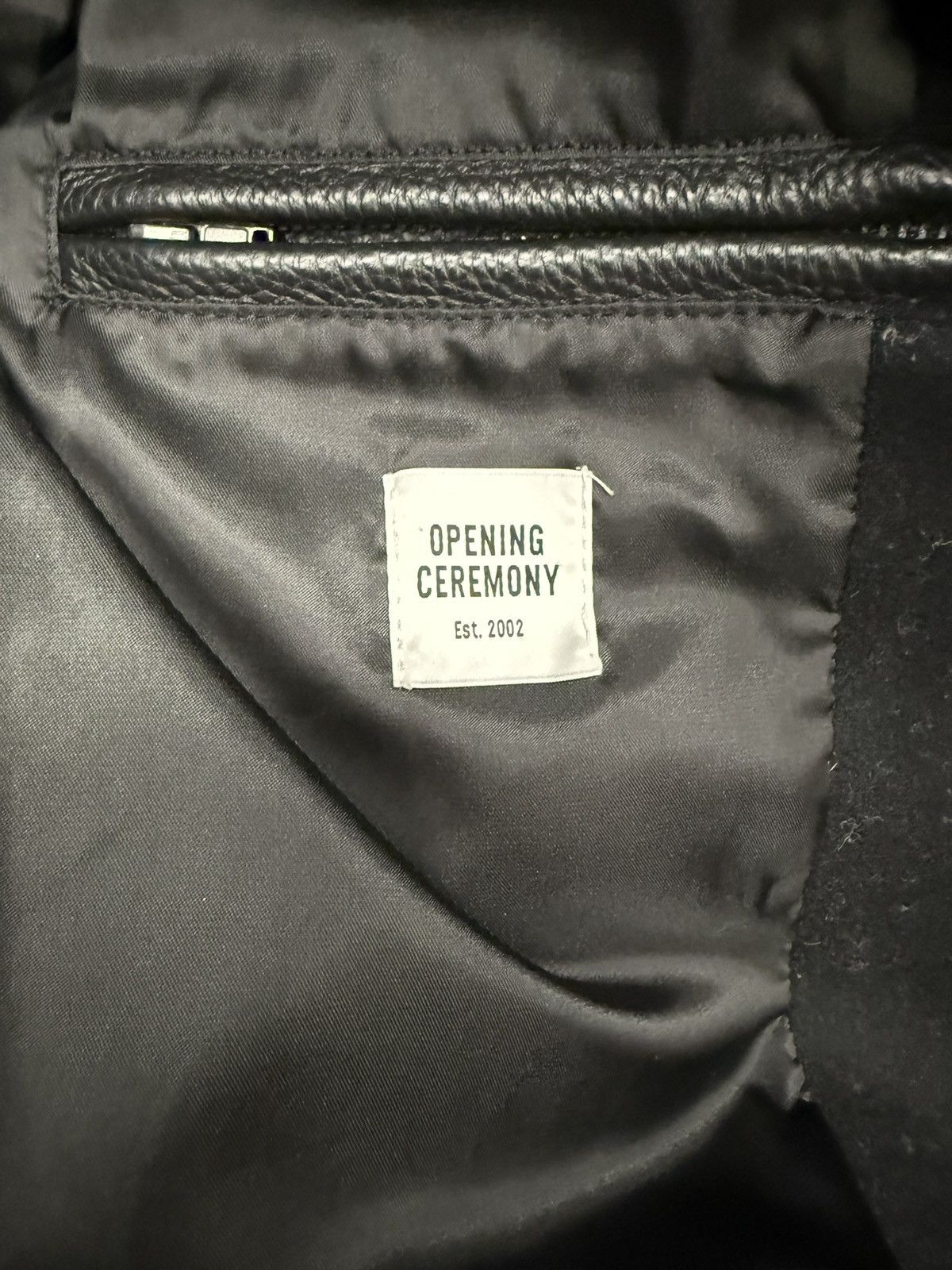 Opening Ceremony Opening Ceremony Leather Wool Varsity Jacket Black Size US S / EU 44-46 / 1 - 6 Thumbnail