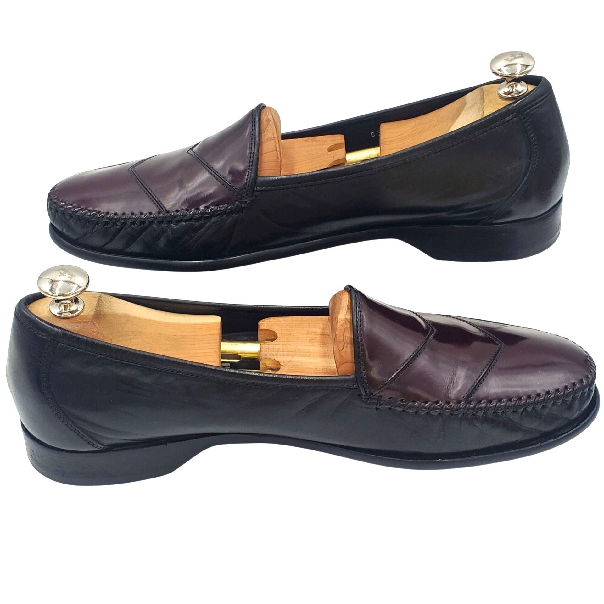Cole Haan Italy Bragano Cole Haan Mens size 11.5 Black Burgundy Leathe Size US 11.5 / EU 44-45 - 9 Thumbnail