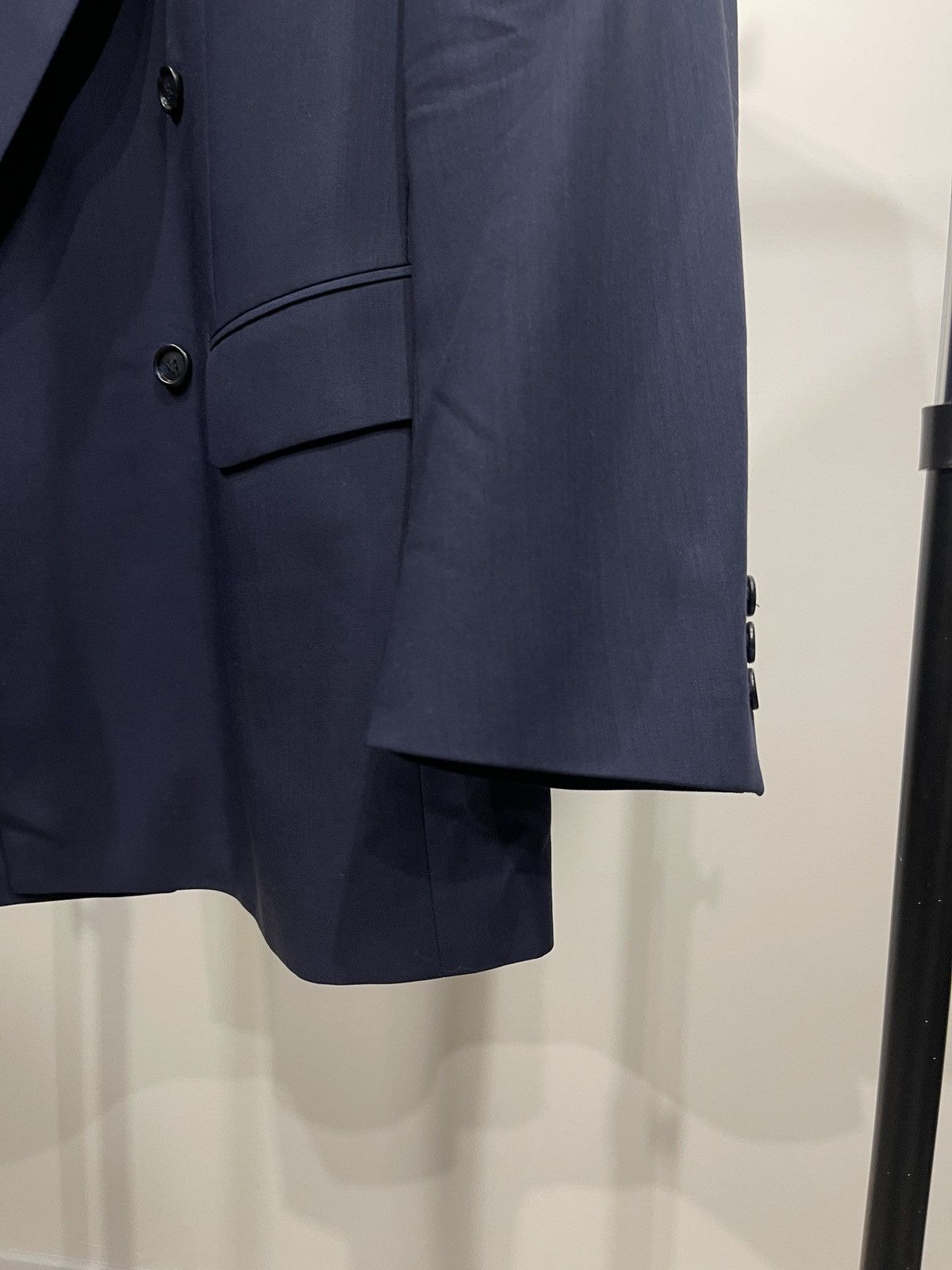 C&A Vintage double-breasted blazer classic jacket dark blue c&a Size 44R - 3 Thumbnail