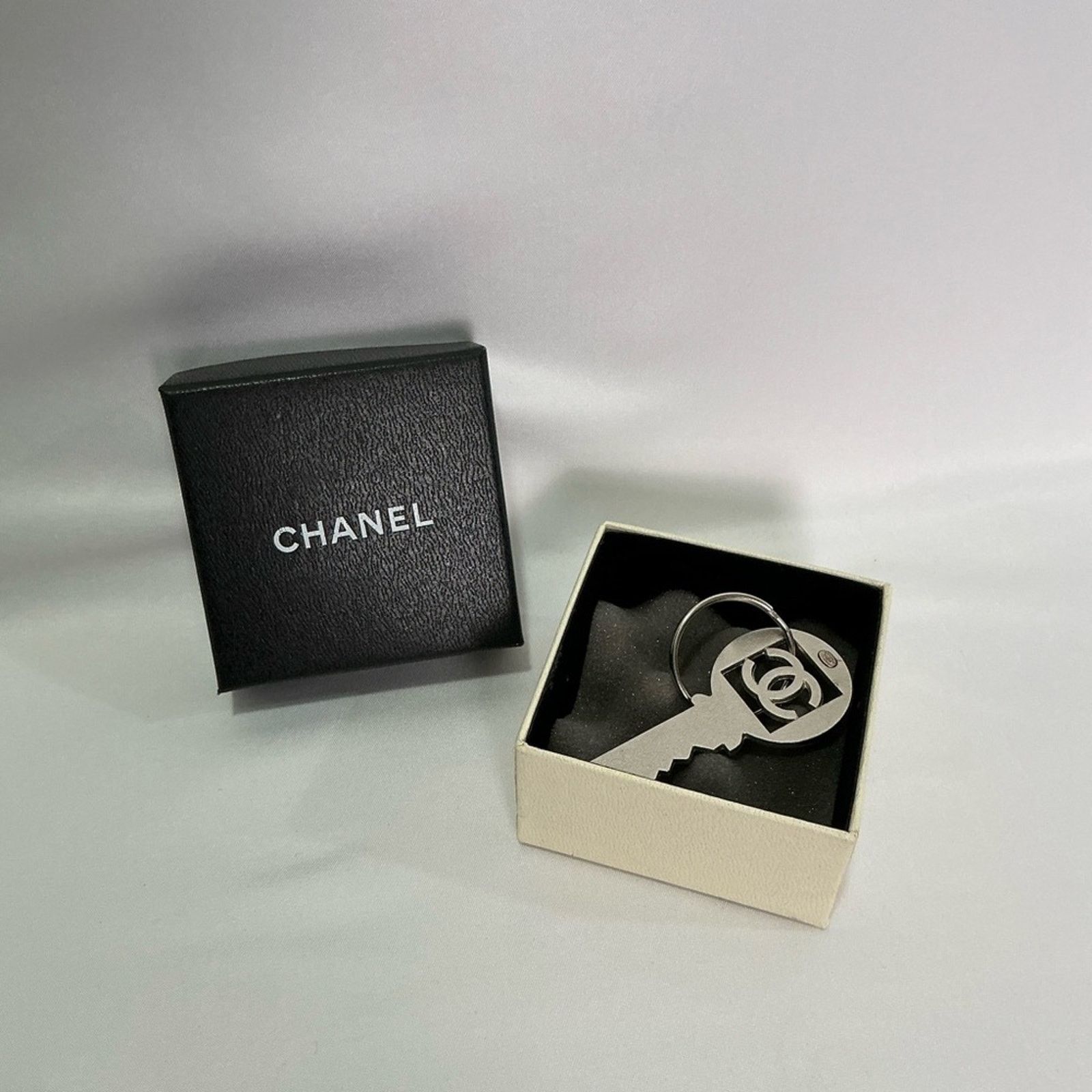 Chanel Rare Authentic Chanel Key Silver Keychain with Box Size ONE SIZE - 1 Thumbnail