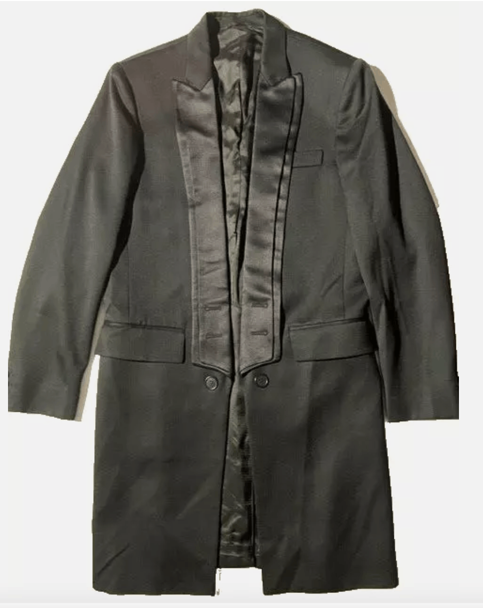 Helmut Lang Rare 1998 HELMUT LANG Mens Archival Black Wool Tuxedo Coat Size US M / EU 48-50 / 2 - 2 Thumbnail