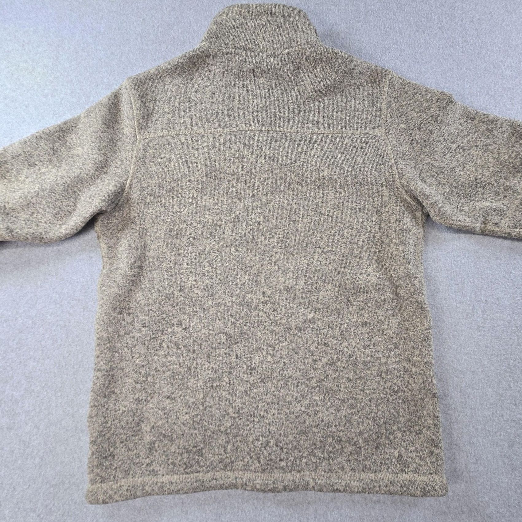 The North Face The North Face Jacket Mens S Beige Flecked Fleece Full Zip Lined Pockets Size US S / EU 44-46 / 1 - 8 Thumbnail