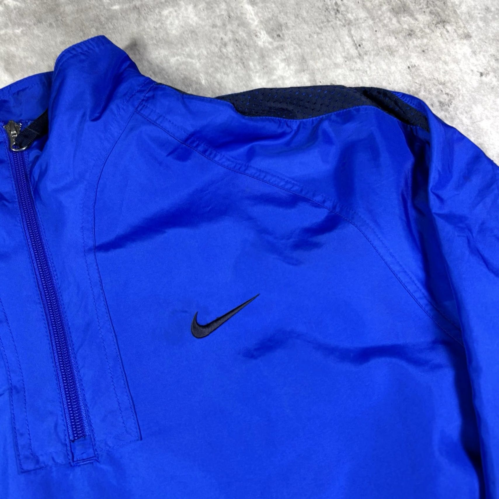 Nike VINTAGE Nike Q-Zip Windbreaker Jacket Mens XL Gray Size US XL / EU 56 / 4 - 4 Thumbnail