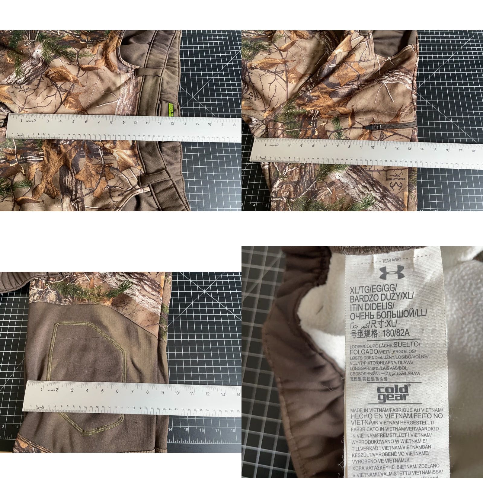 Under Armour Under Armour Scent Control Camo Pants Men XL Brown Camouflage Reinforced Knee Size US 36 / EU 52 - 8 Thumbnail