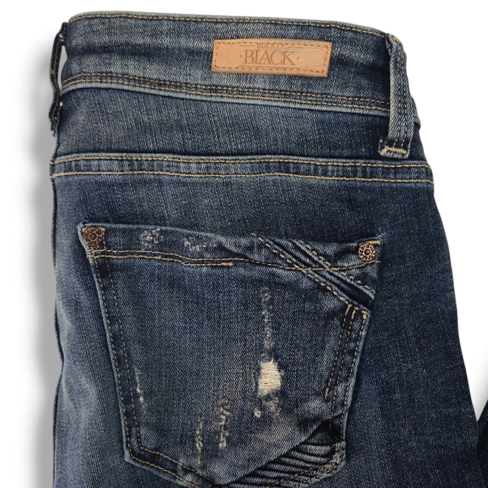 Buckle Black EUC Buckle Black Fit No. 53 Ankle Skinny Jeans Sz. 25x29 Size 25" / US 0 / IT 36 - 4 Thumbnail