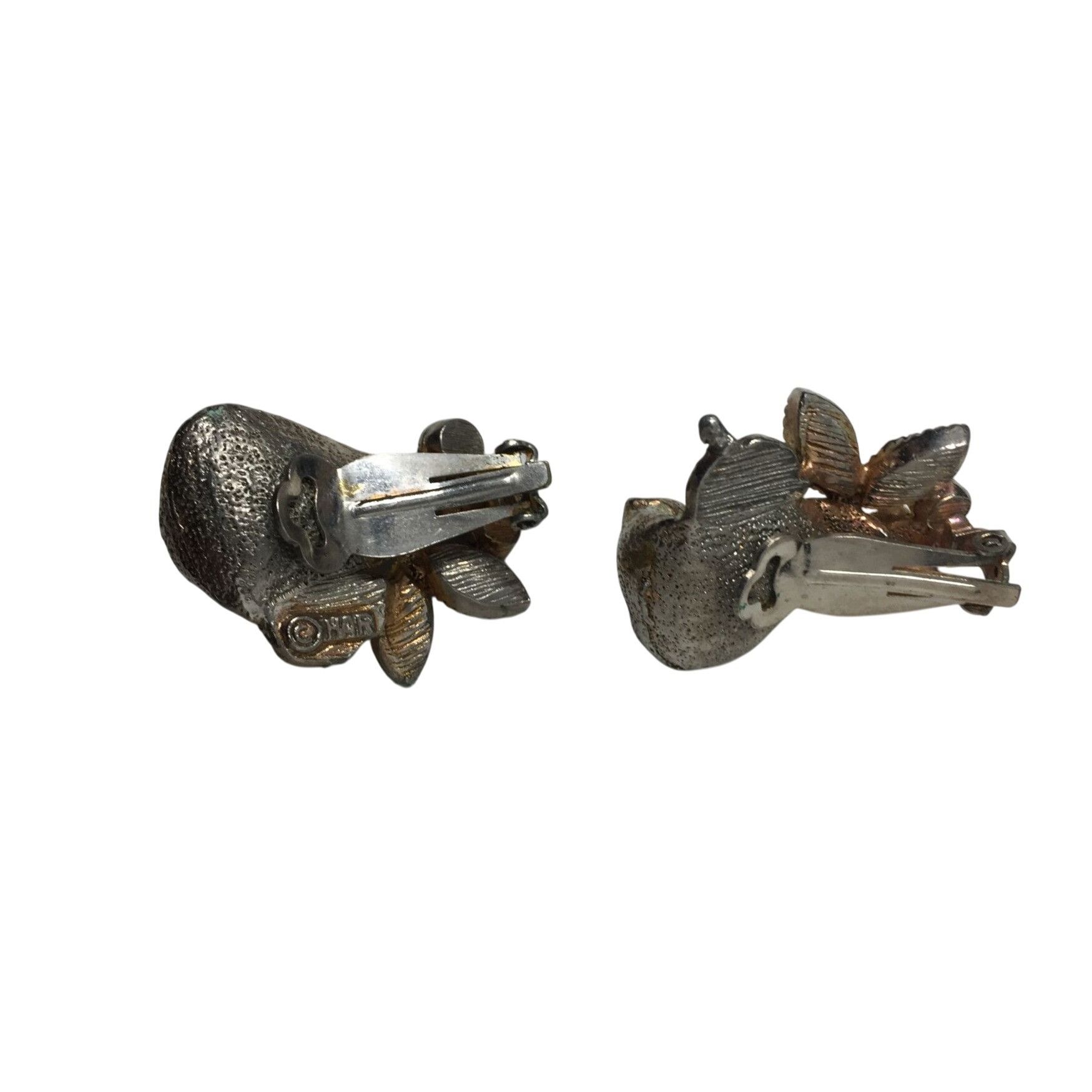 Other Women's Silver Tone Clip On Earrings with Multi-Colored Gems Size ONE SIZE - 2 Thumbnail