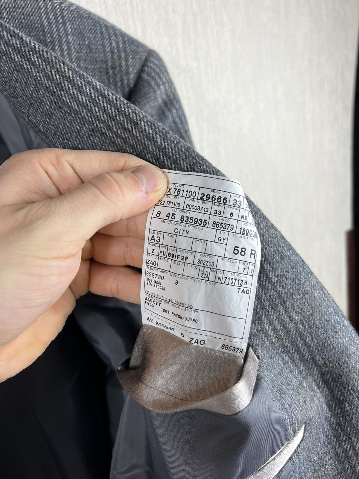 Ermenegildo Zegna × Z Zegna Ermenegildo Z Zegna city wool angora blazer jacket patterned Size 48R - 21 Thumbnail