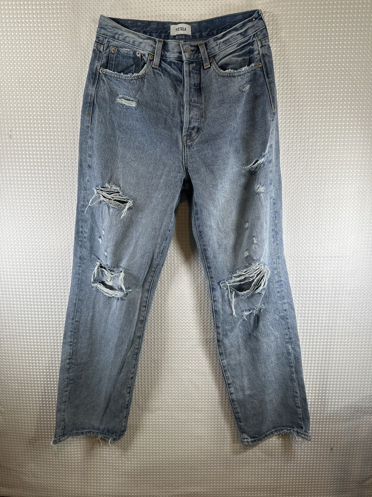 Pistola Pistola Cassie Super High Rise Straight Leg Jeans Size 28" / US 6 / IT 42 - 3 Thumbnail