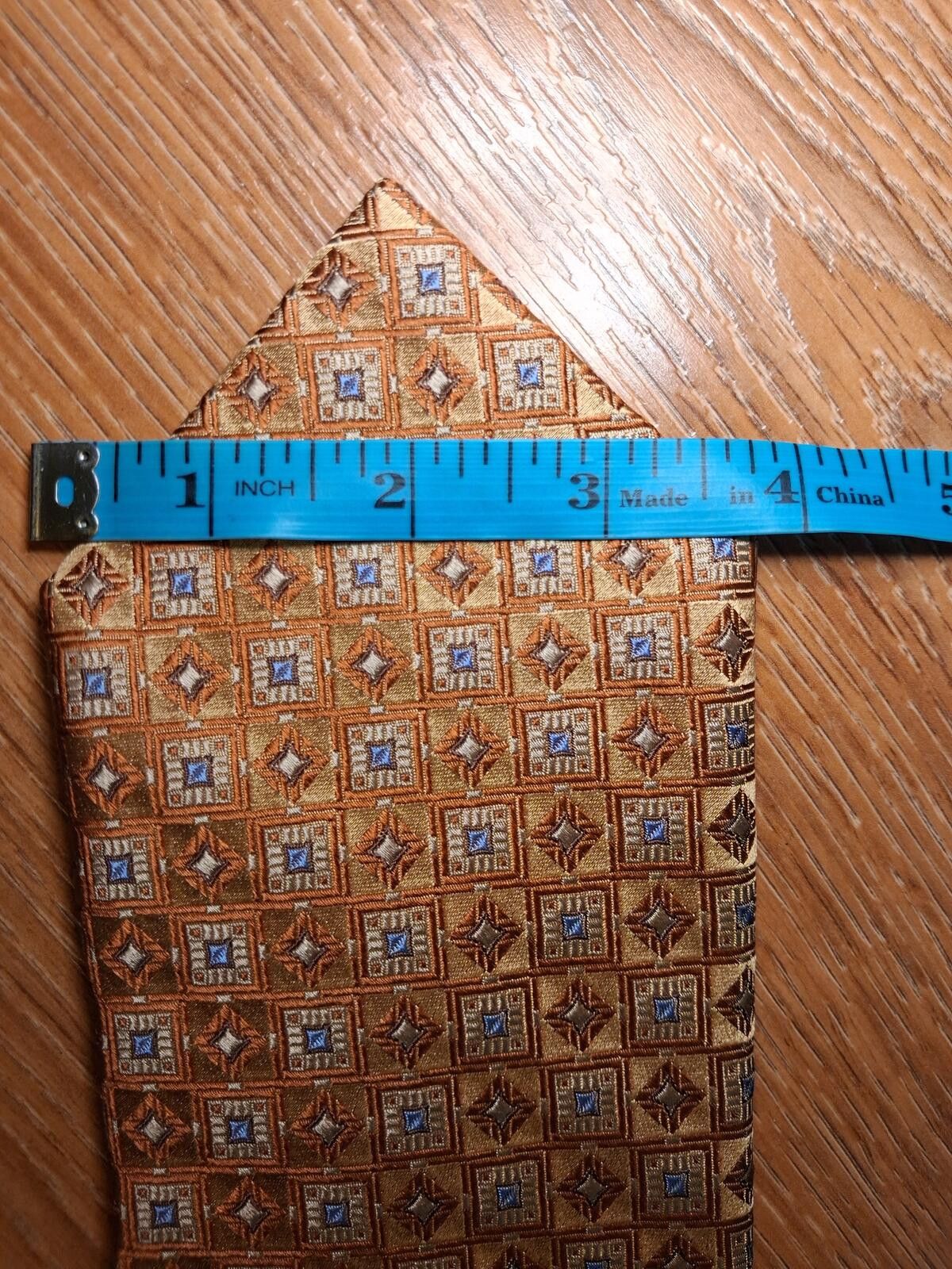 Robert Talbott Robert Talbott Best Of Class Silk Tie Gold Geometric Wide Size ONE SIZE - 8 Thumbnail