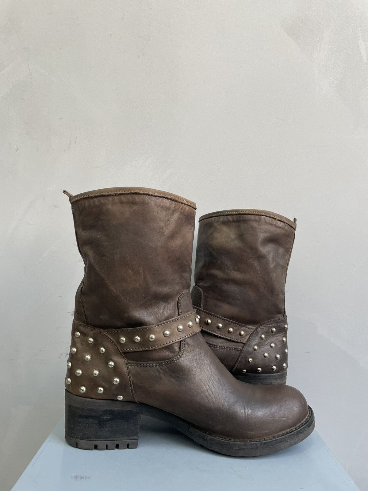 Hedi Slimane Hedi slimane style leather platform boots avant garde Size US 7.5 / EU 40-41 - 8 Thumbnail