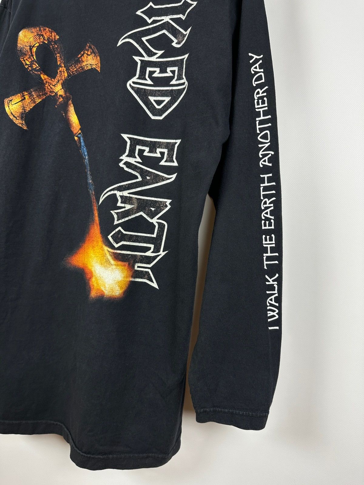 Band Tees 90s Vintage Iced Earth Graphic Long Sleeve Shirt Size US XL / EU 56 / 4 - 16 Thumbnail