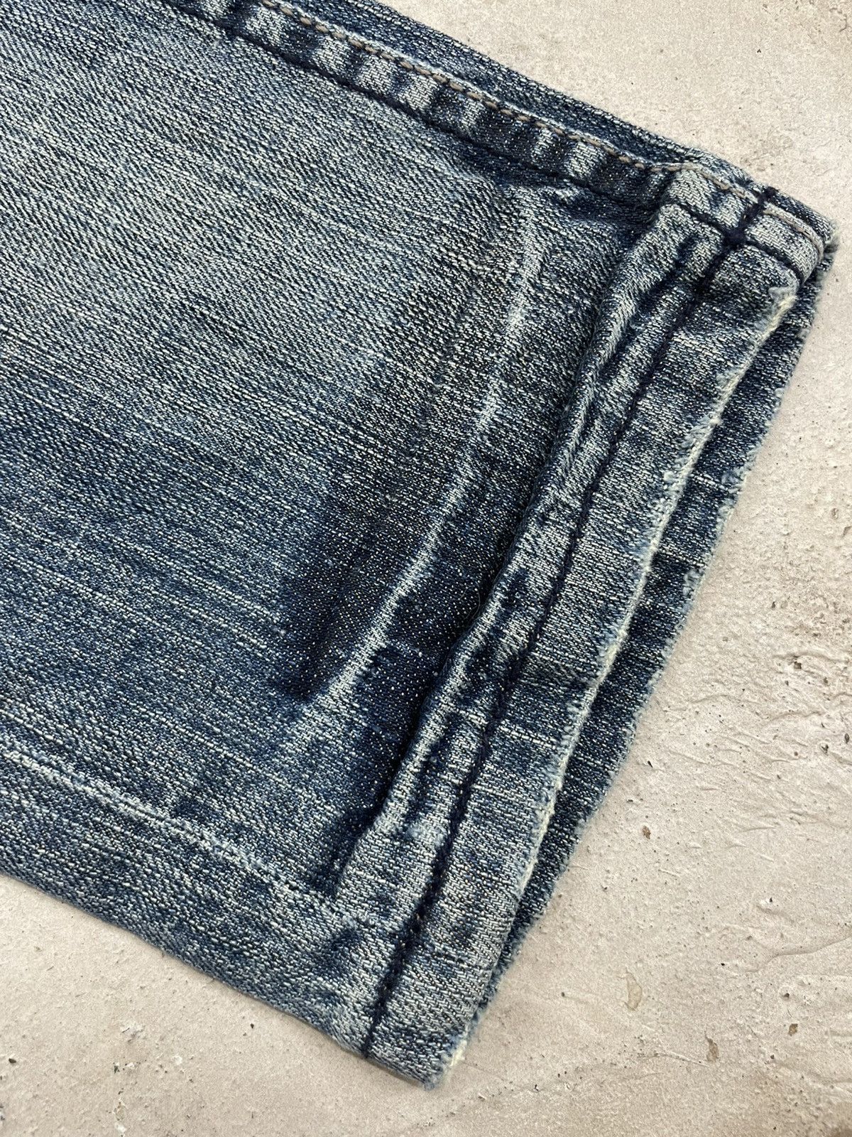 PPFM + Tough Jeansmith Light Mud Heavy Stiching Rare Design Size US 26 / EU 42 - 7 Thumbnail
