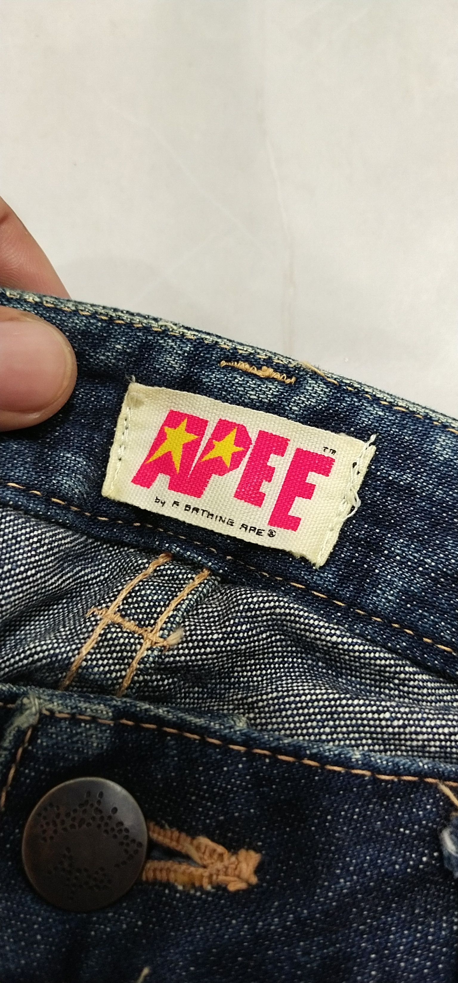 Bape Final💥 Drop Apee Denim💥 Size 32" / US 10 / IT 46 - 8 Thumbnail