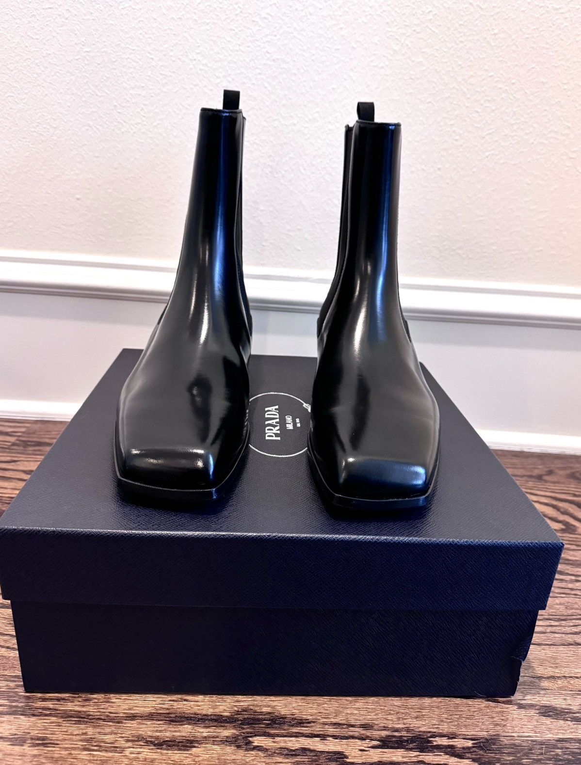 Prada Men’s chelsea boots ankle boots black Size US 11 / EU 44 - 2 Thumbnail