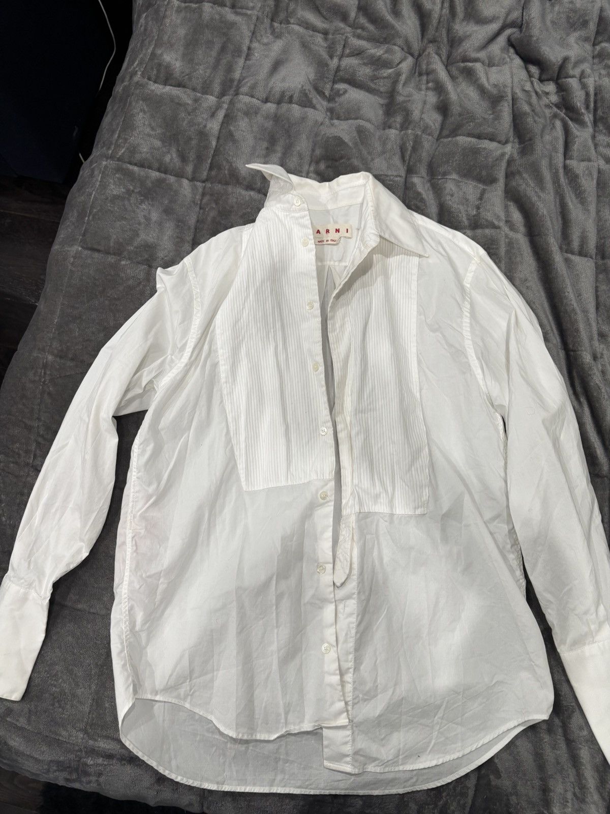 Marni Marni white tuxedo button down Size US S / EU 44-46 / 1 - 1 Thumbnail