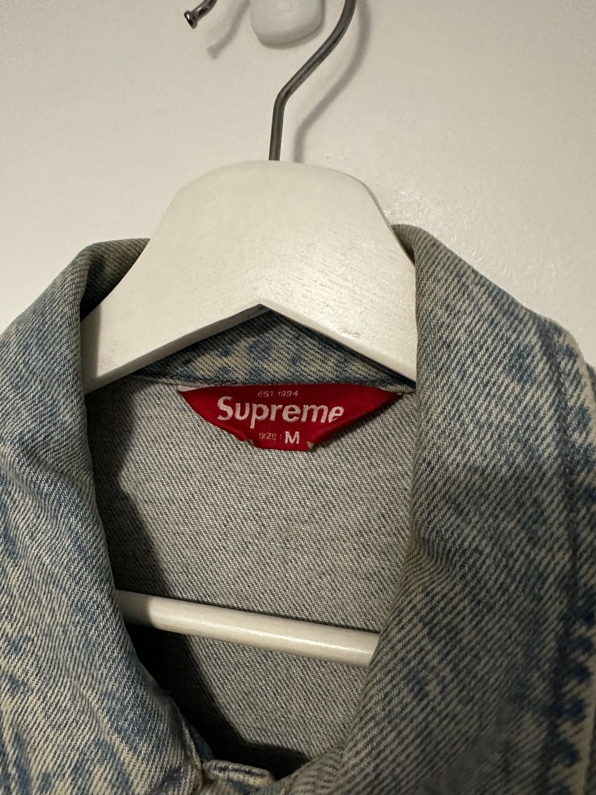 Supreme Supreme SS16 Denim Trucker Jacket (Very Rare) Size US M / EU 48-50 / 2 - 4 Thumbnail