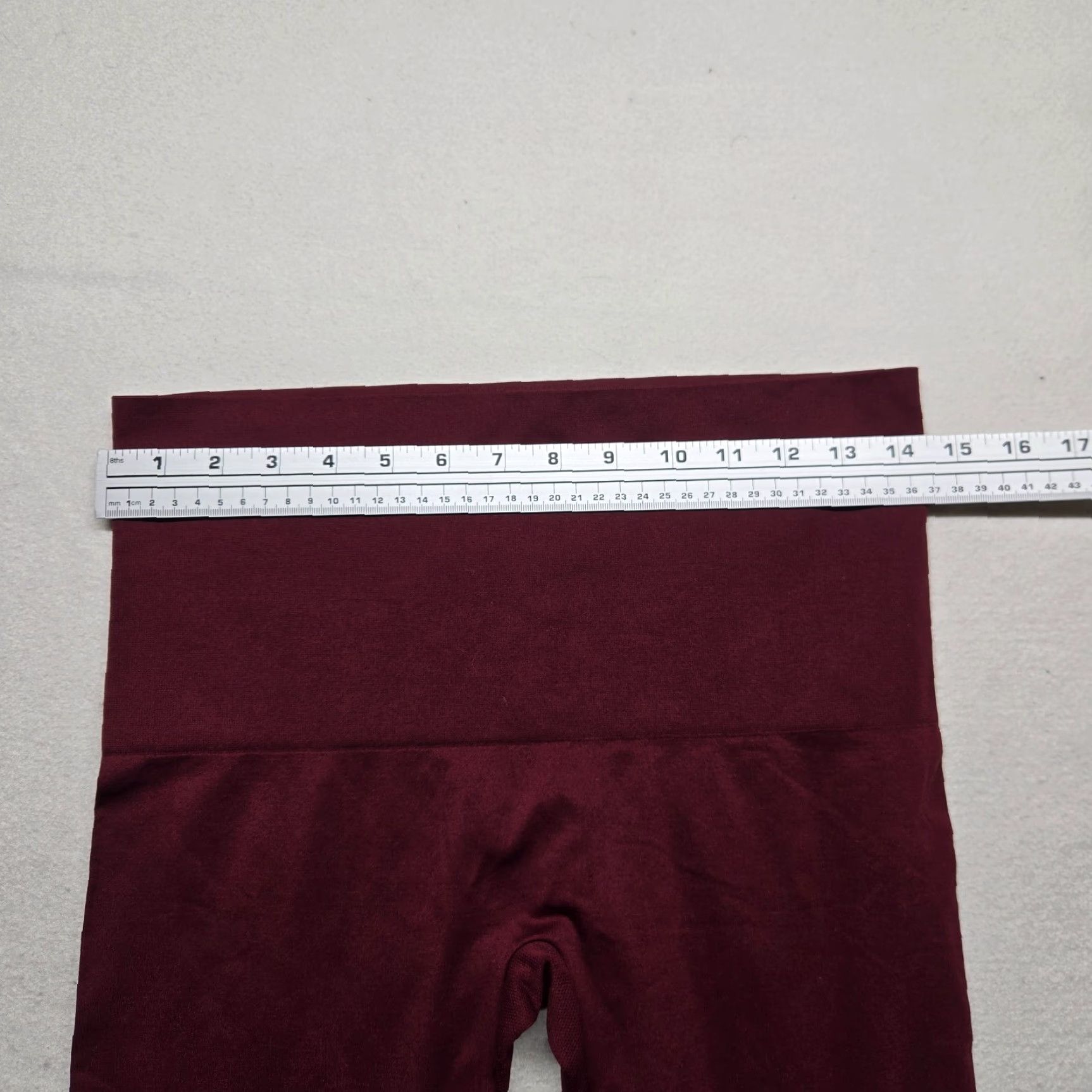 Vintage Cato Leggings Women L High Rise Red Nylon Polyester Spandex Activewear Pants Adult Size L - Vintage? No (adjust) Size 36" / US 14 / IT 50 - 4 Thumbnail