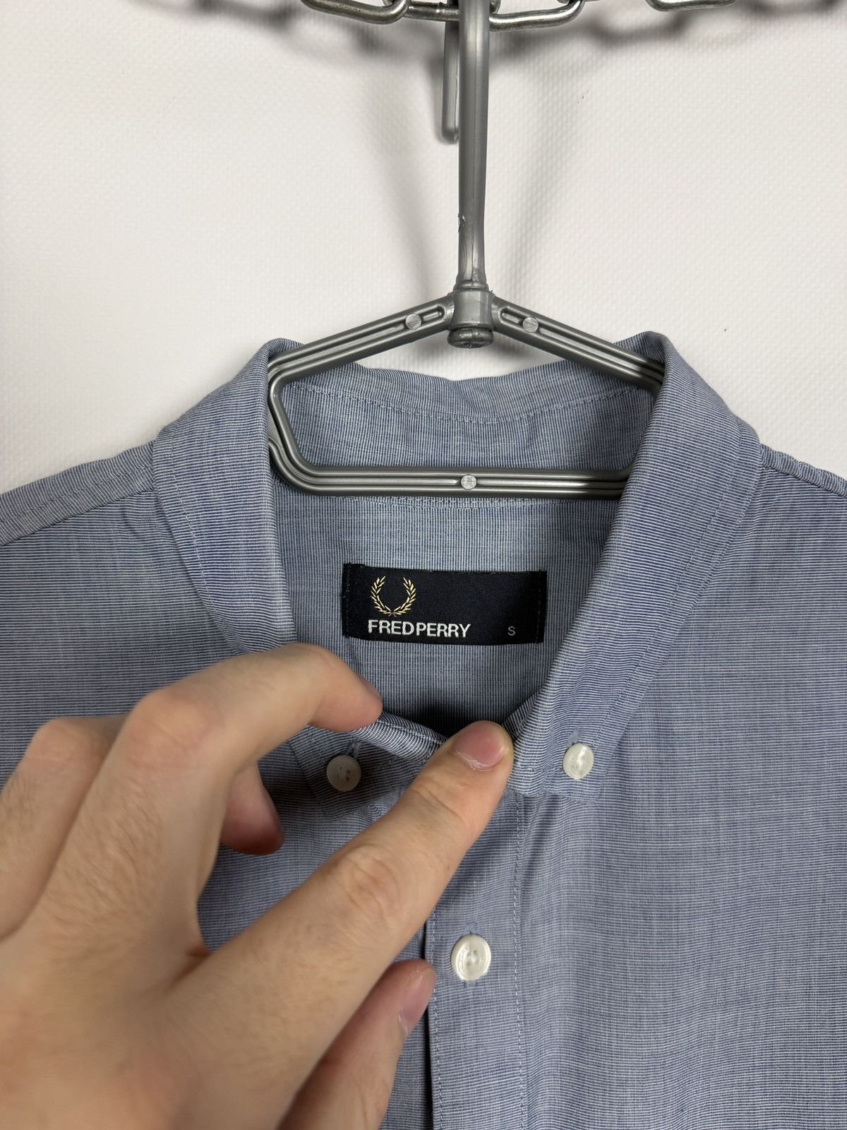 Fred Perry Men’s Fred Perry Long Sleeve Shirt Button Up Cotton Size S Size US S / EU 44-46 / 1 - 7 Thumbnail