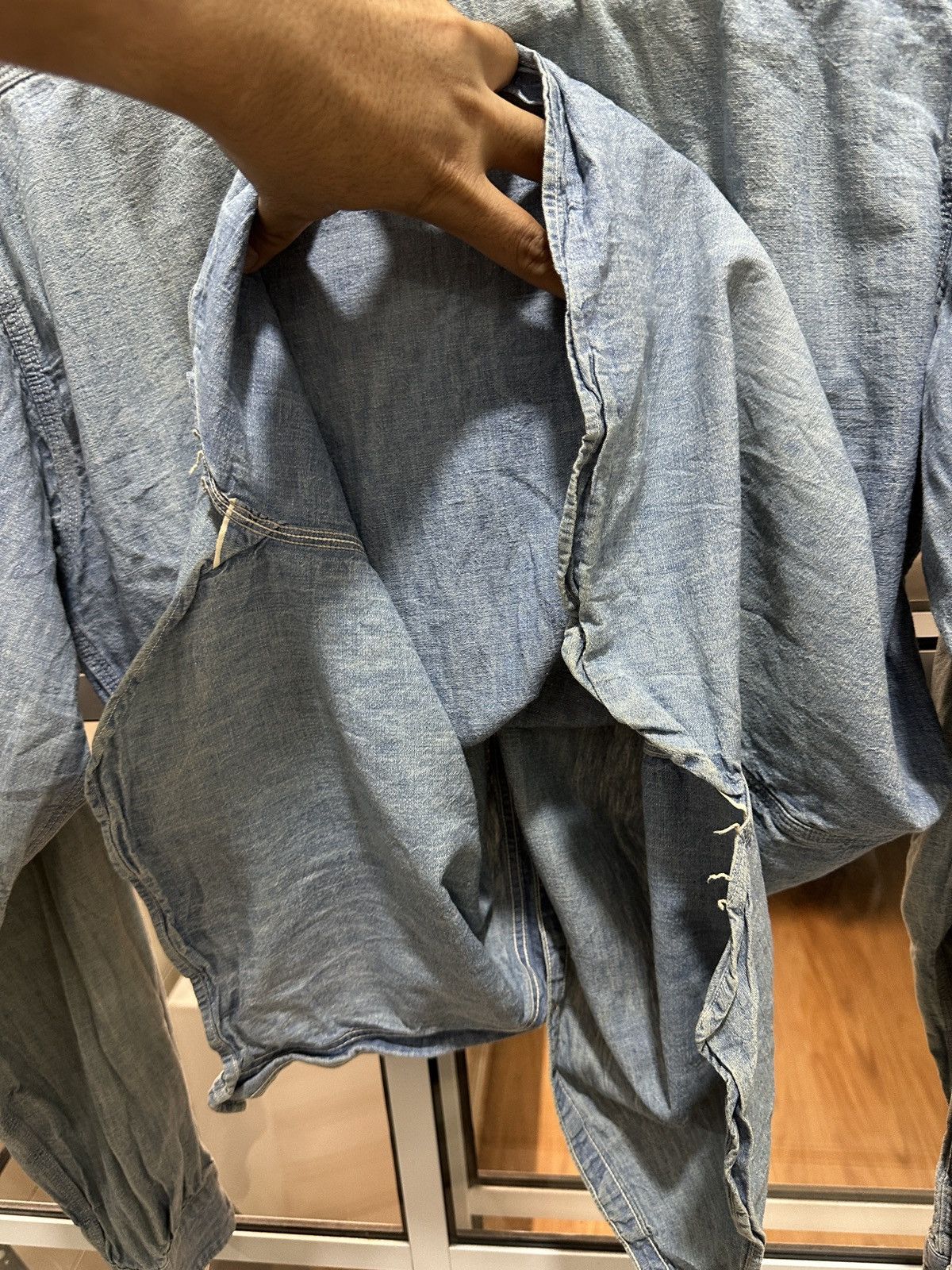 Warehouse Warehouse Japan Selvedge Denim Work Shirt Size US L / EU 52-54 / 3 - 14 Thumbnail