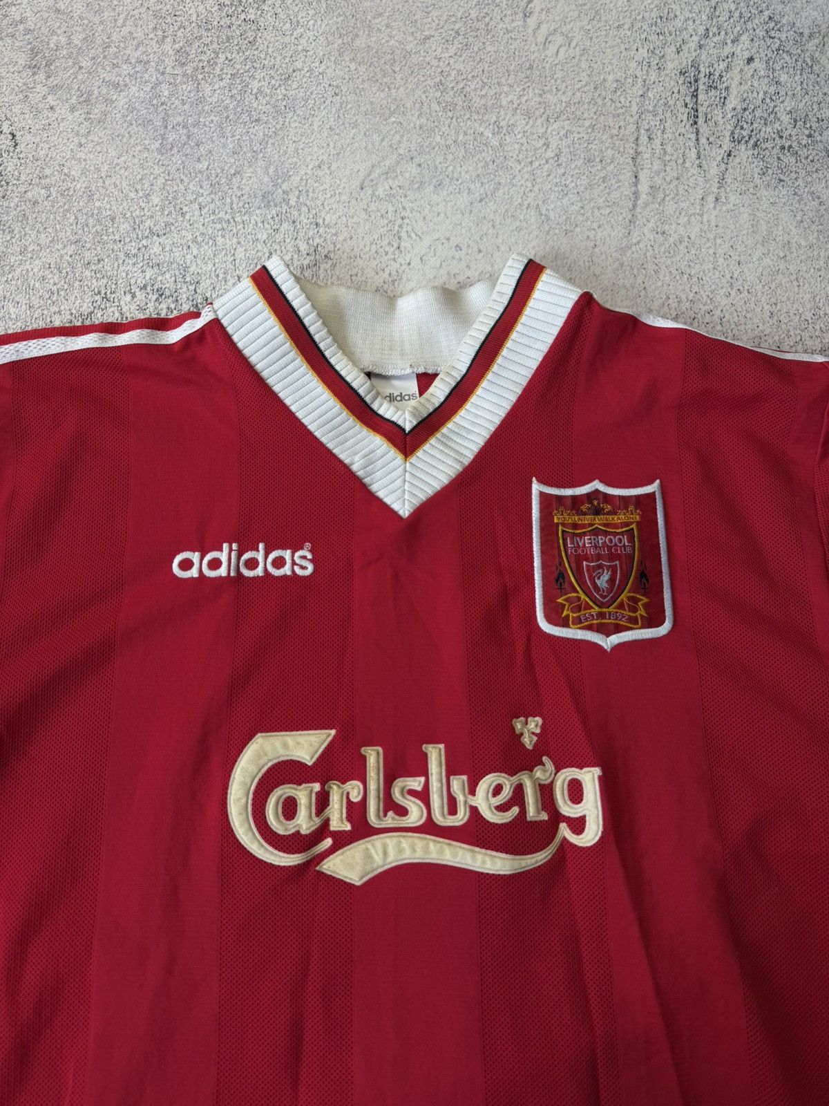 Adidas Liverpool Home Football Shirt 1995/96 Vintage XL Adidas Size US XL / EU 56 / 4 - 9 Thumbnail