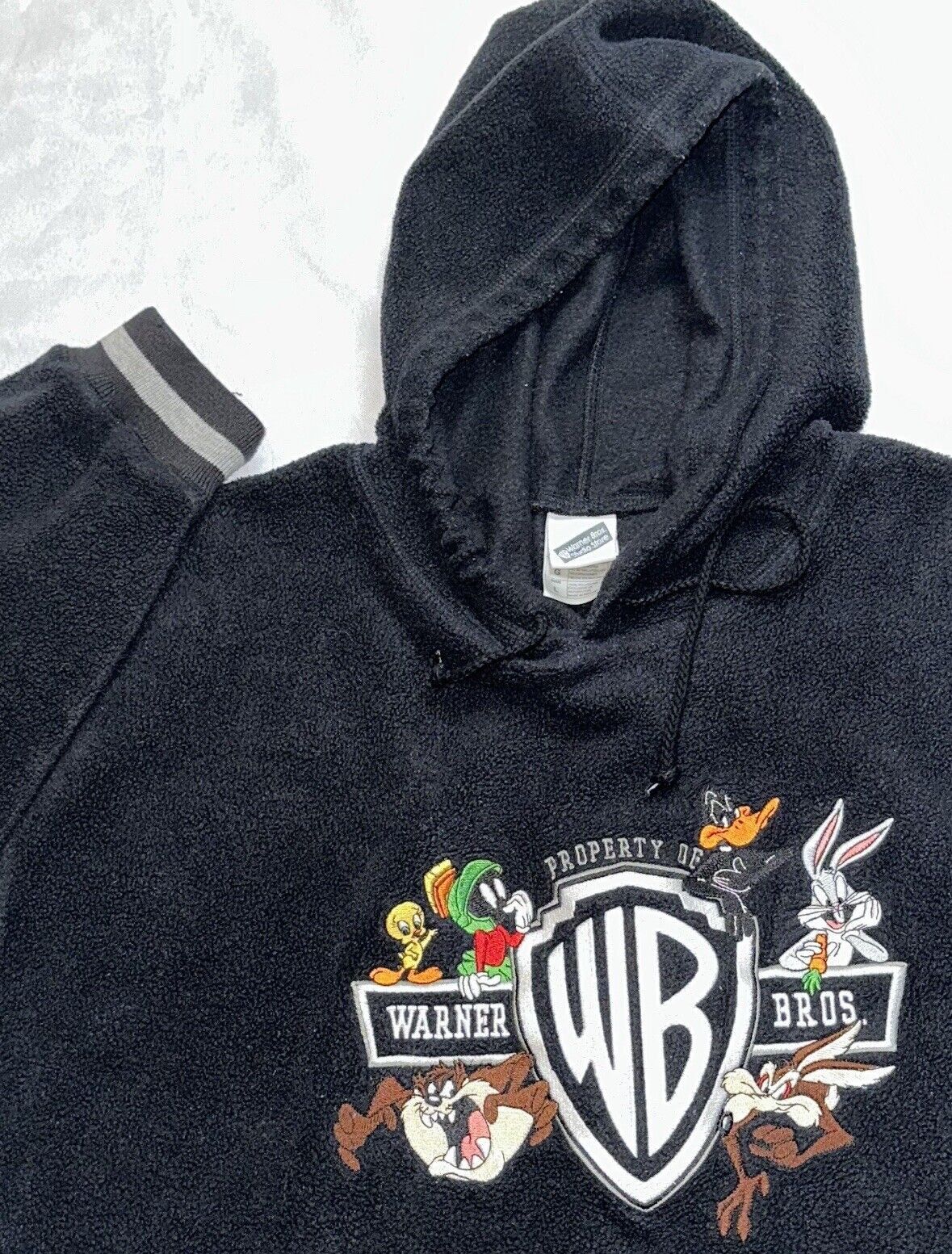 Vintage 90s Vintage Looney Tunes Hoodie Sweatshirt Bugs Bunny Taz T Size US XL / EU 56 / 4 - 1 Thumbnail