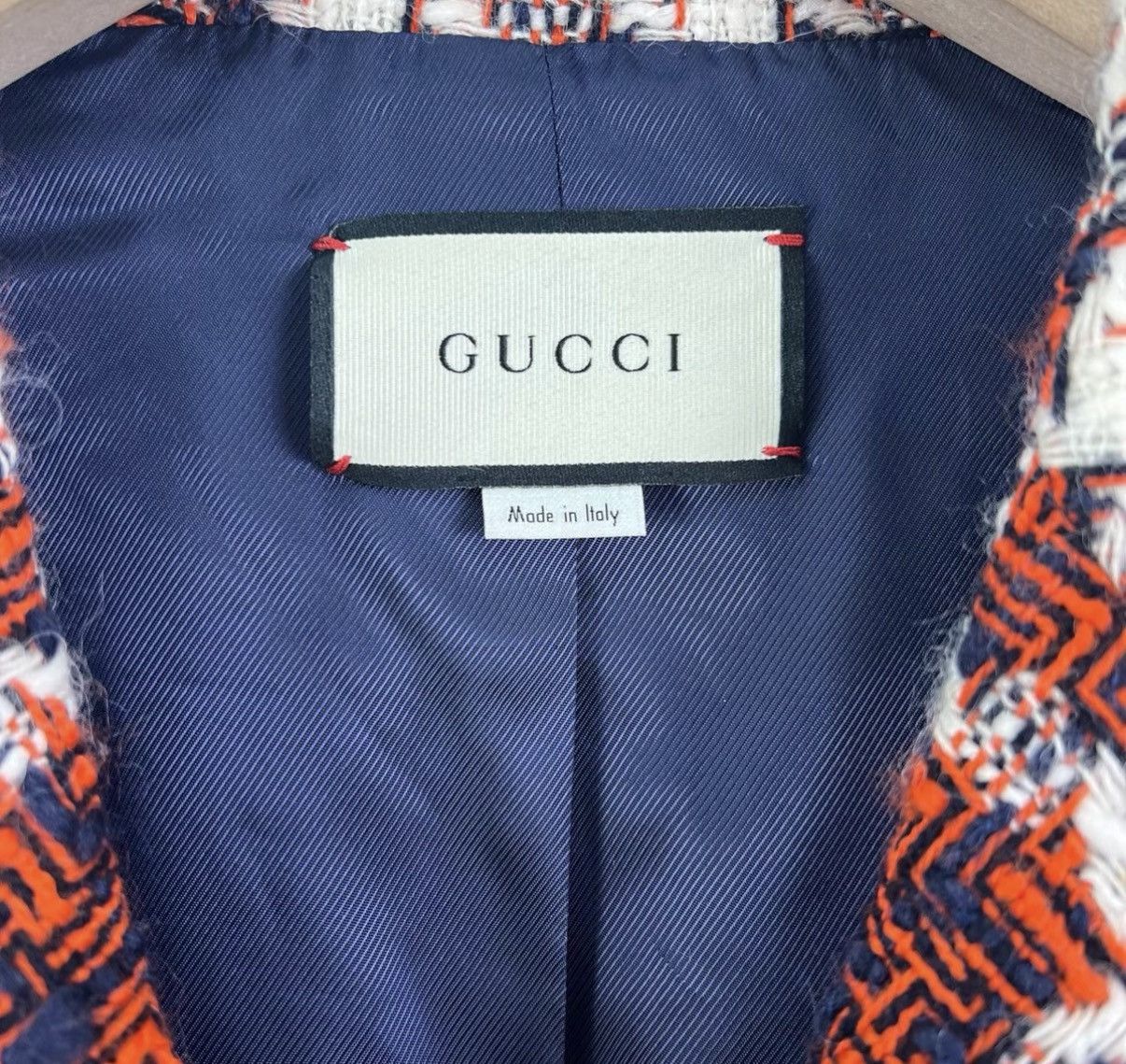 Gucci Gucci Red Tweed Woven Blazer K12 Size S / US 4 / IT 40 - 3 Thumbnail