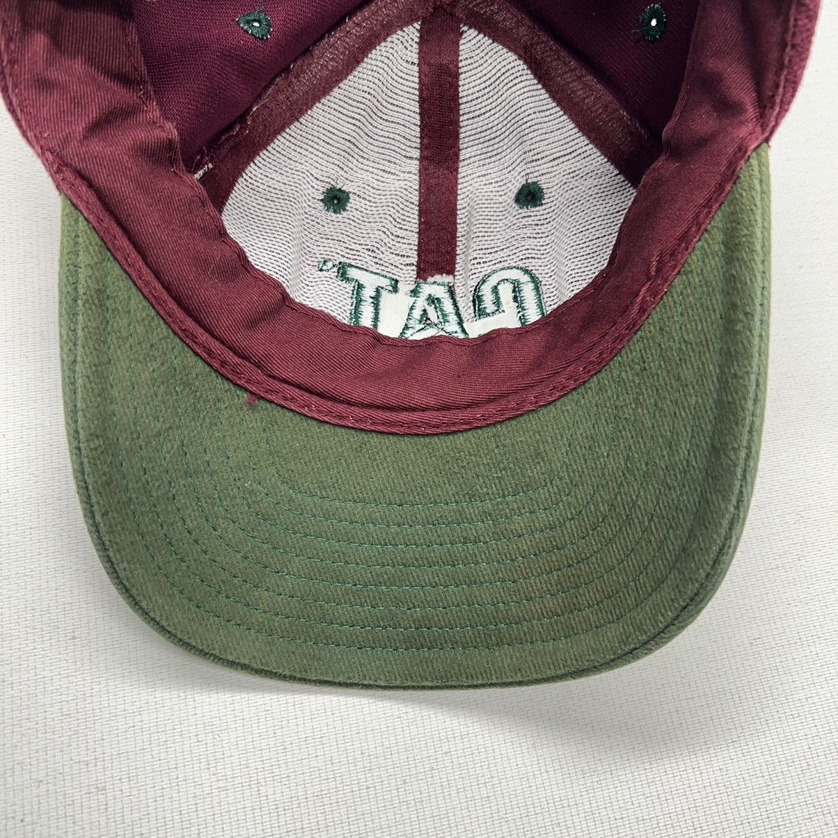 Caterpillar × Vintage Cat Caterpillar Hat Cap Red Green Snap Back Embroidered Size ONE SIZE - 12 Thumbnail
