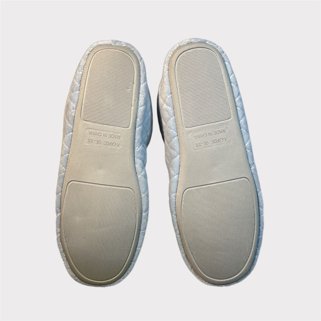 The Unbranded Brand NEW VINTAGE Quilted Ankle Slippers Women's XL 9.5-10.5 Blue Size US 10 / IT 40 - 3 Thumbnail