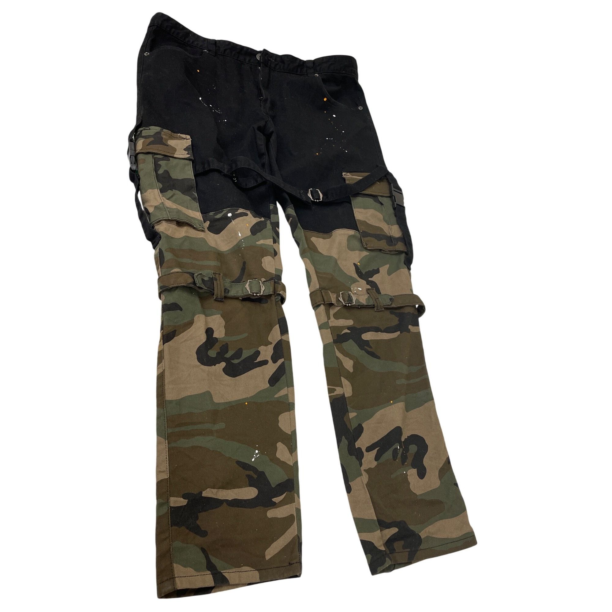 Other Kloud 9 Mens Black Camo Cargo Jeans Pants Size 40x32 SKU 854 Size US 40 / EU 56 - 1 Thumbnail