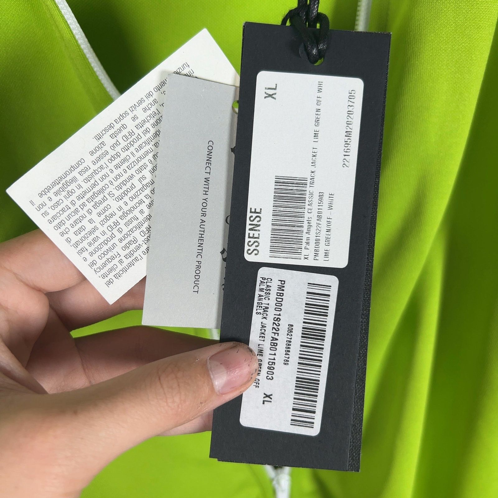 Palm Angels Palm Angels Slime Green Track Jacket Size US XL / EU 56 / 4 - 4 Thumbnail
