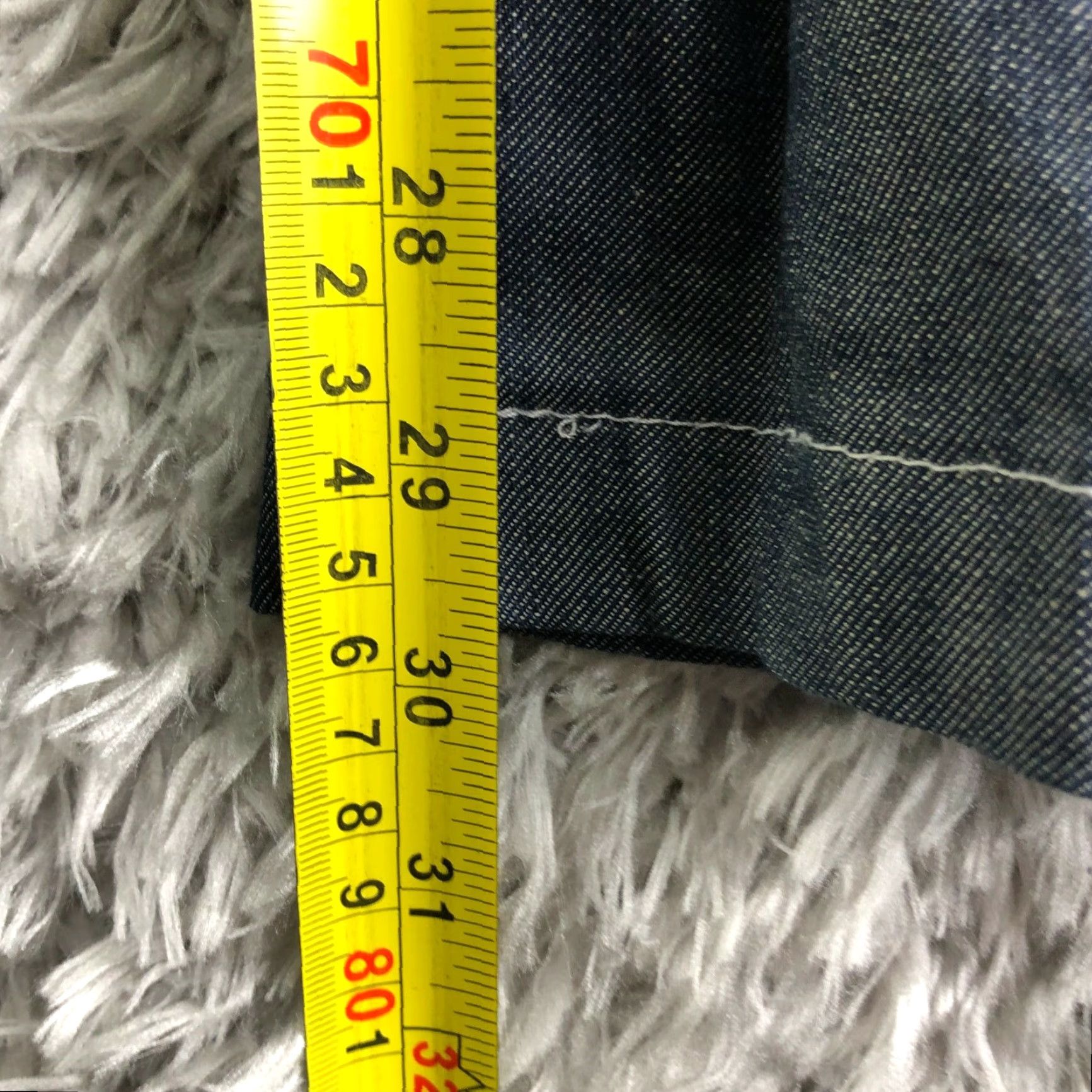 Denime Rich & Skinny Jeans Womens 29 Mid Rise Straight Blue Denim Size 29 Regular Inseam 30 Comfort Size 29" - 3 Thumbnail