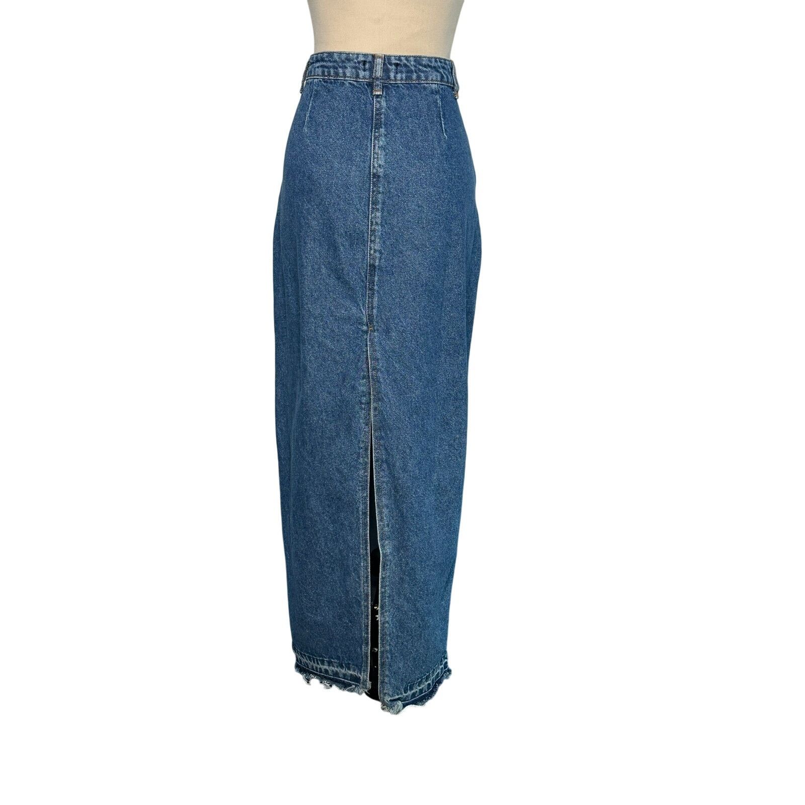 Missguided Missguided blue maxi pencil jean skirt size 6 Size 27" / US 4 / IT 40 - 8 Thumbnail