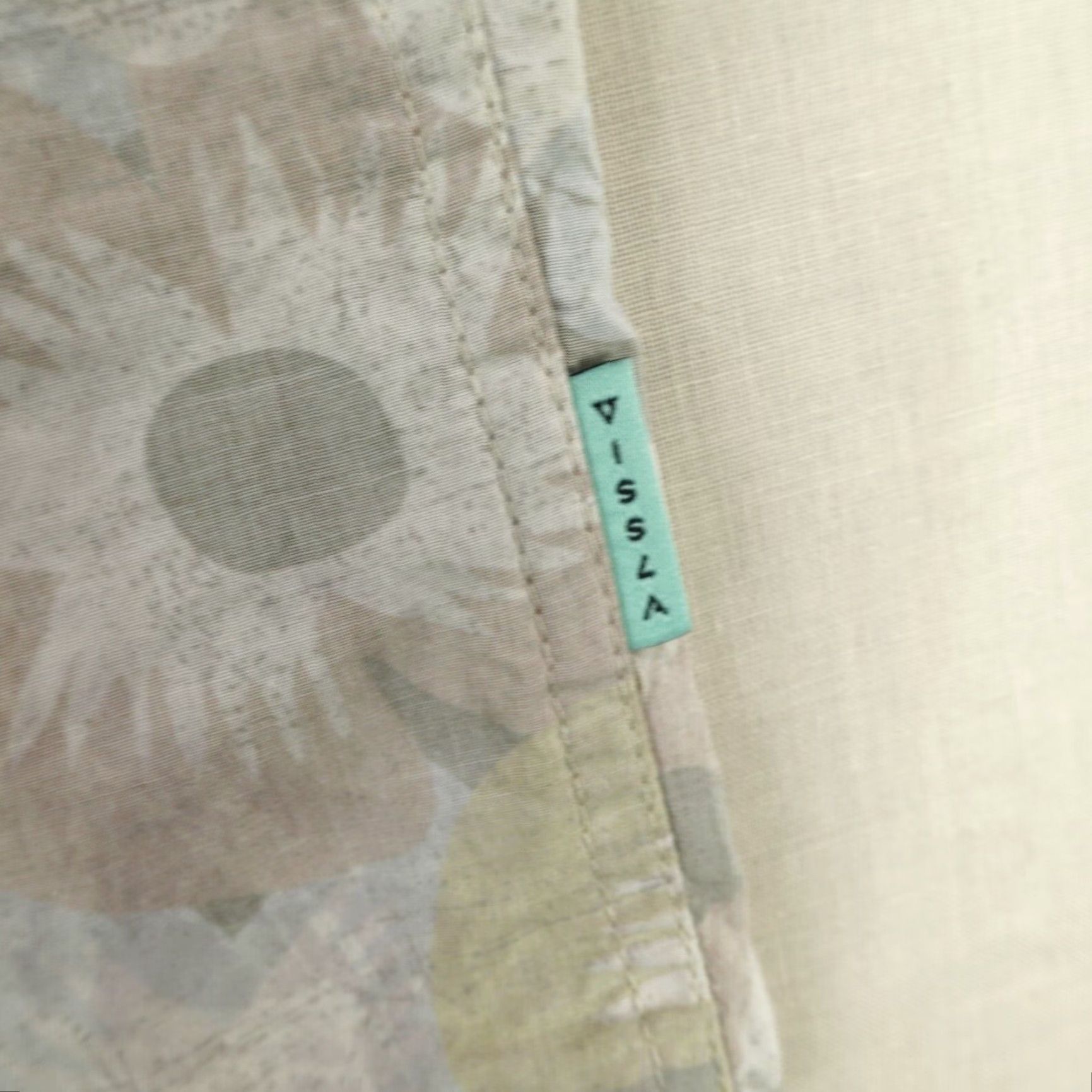 Vissla VINTAGE Vissla Shirt Large Gray Floral Button-Up Casual Beach Mens Size US L / EU 52-54 / 3 - 4 Thumbnail