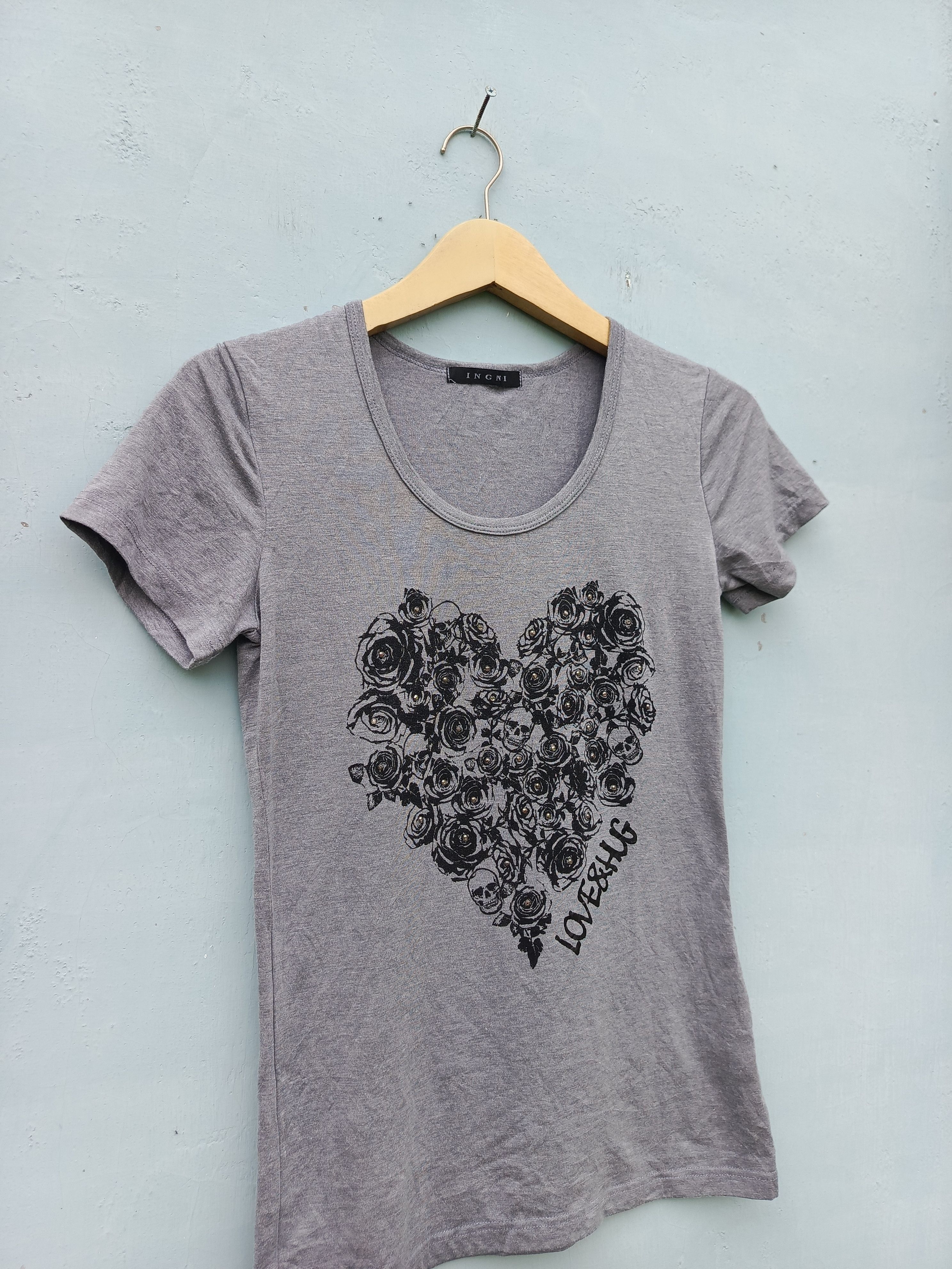 Japanese Brand Ingni love & hug skull print t-shirts Size M / US 6-8 / IT 42-44 - 3 Thumbnail
