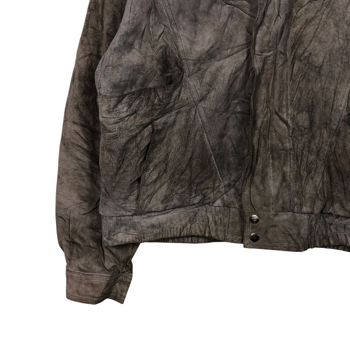 Japanese Brand 🔥VINTAGE LEATHER BOMBER JACKET ABERDEEN ISSEY MIYAKE Size US M / EU 48-50 / 2 - 6 Thumbnail