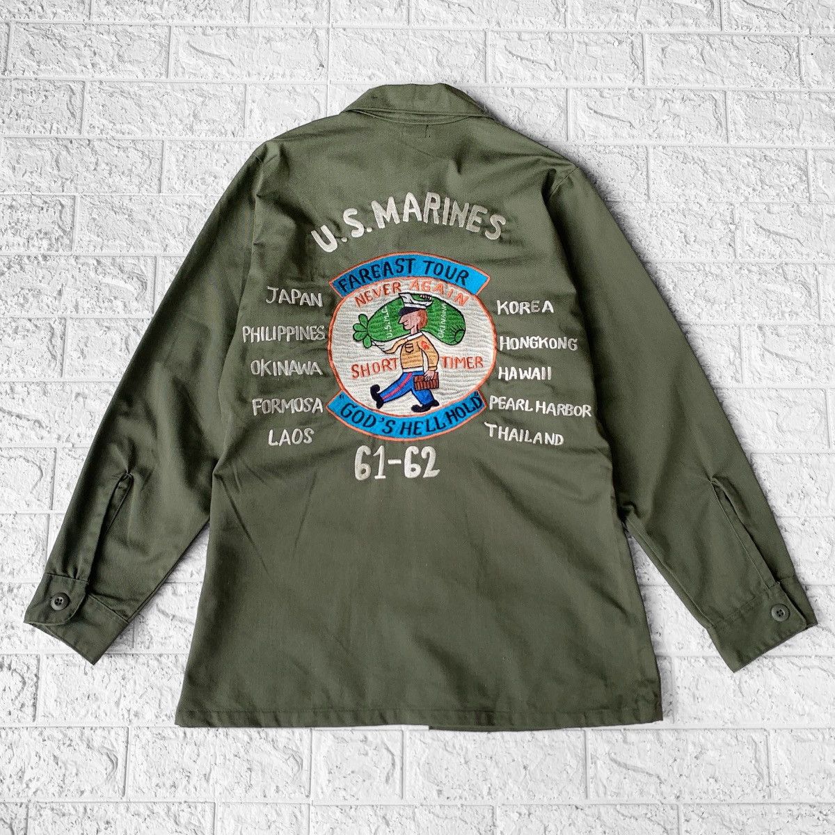 Vintage Vintage 80s OG 507 Us Marines Tour 61-62 Embroidered Logo Size US M / EU 48-50 / 2 - 3 Thumbnail